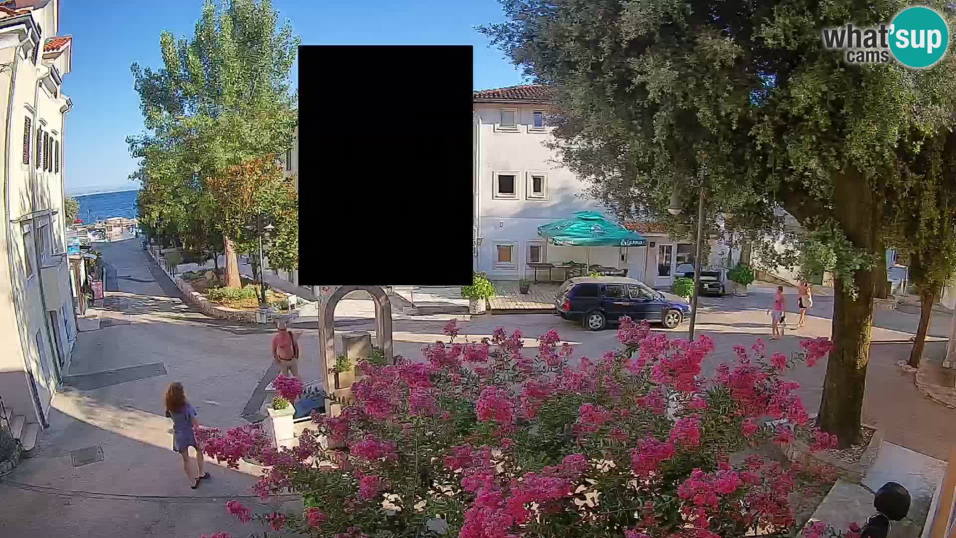 Webcam Mošćenička Draga Zentrum – Liveblick auf das Ortszentrum