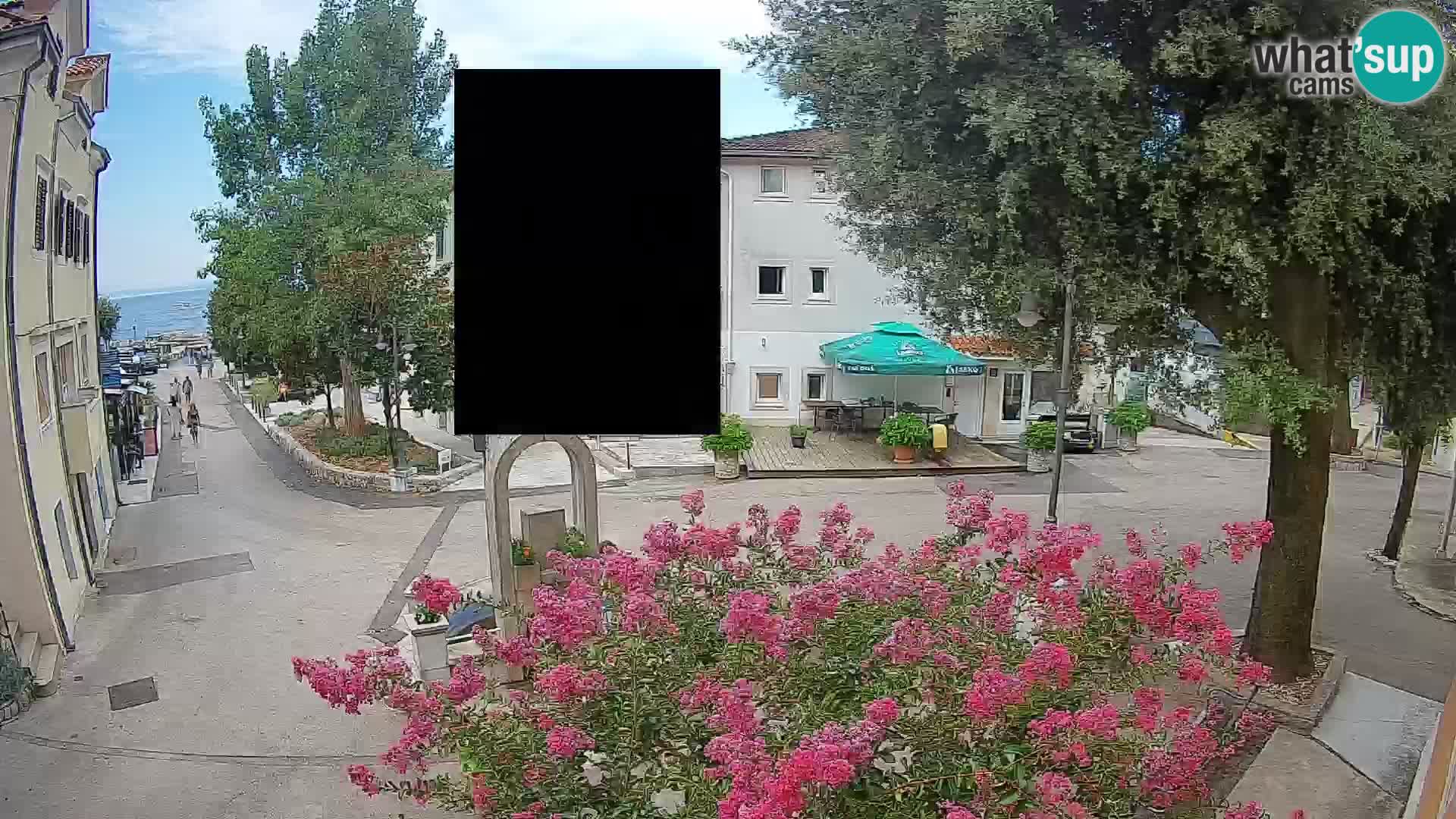 Webcam centre de Mošćenička Draga – Vue en direct du centre-ville