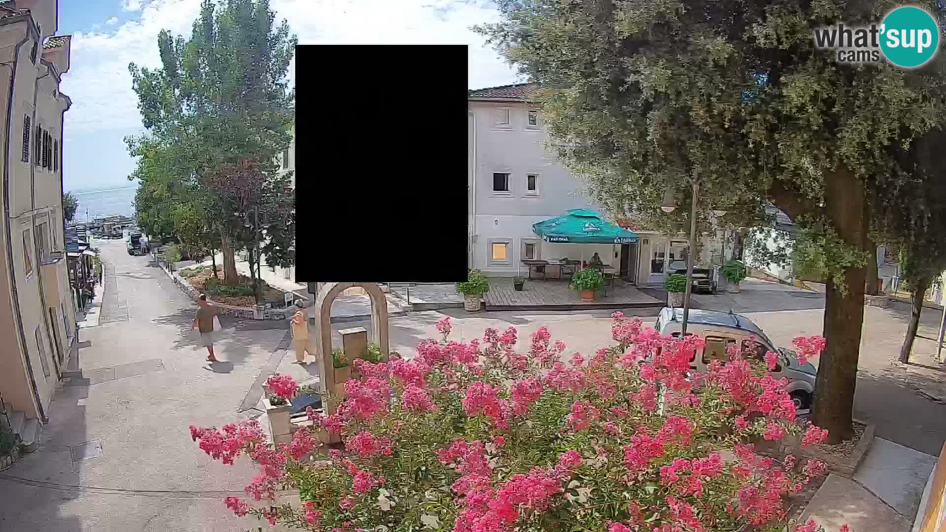 Webcam Centro Draga di Moschiena – Vista live sul centro