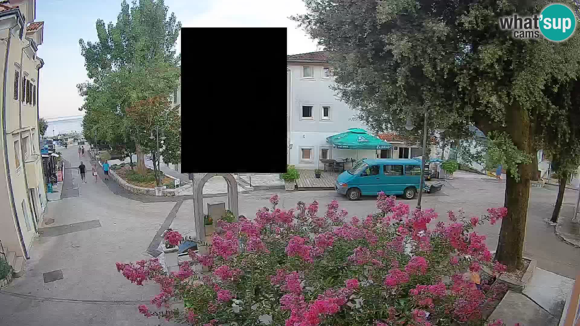 Webcam Mošćenička Draga Center – Live View of the Town Center