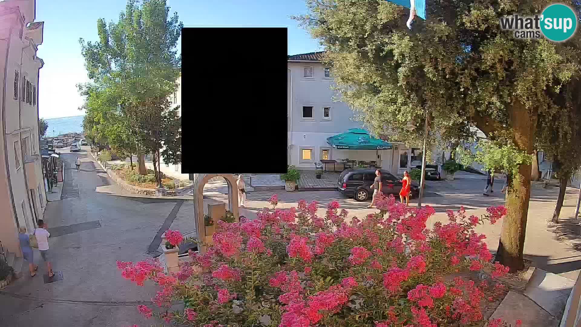 Webcam Centre de Mošćenička Draga – Vue en direct du centre-ville