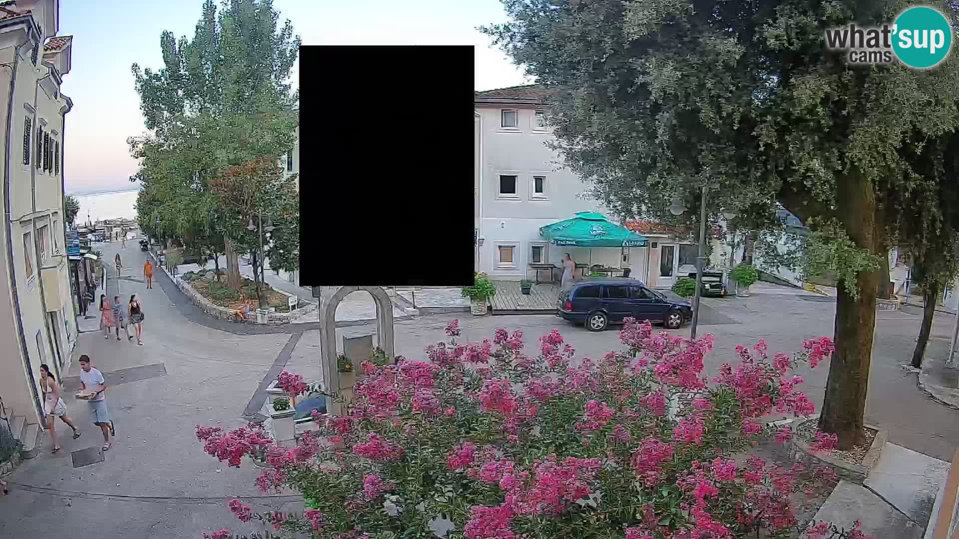 Webcam Mošćenička Draga Center – Live View of the Town Center