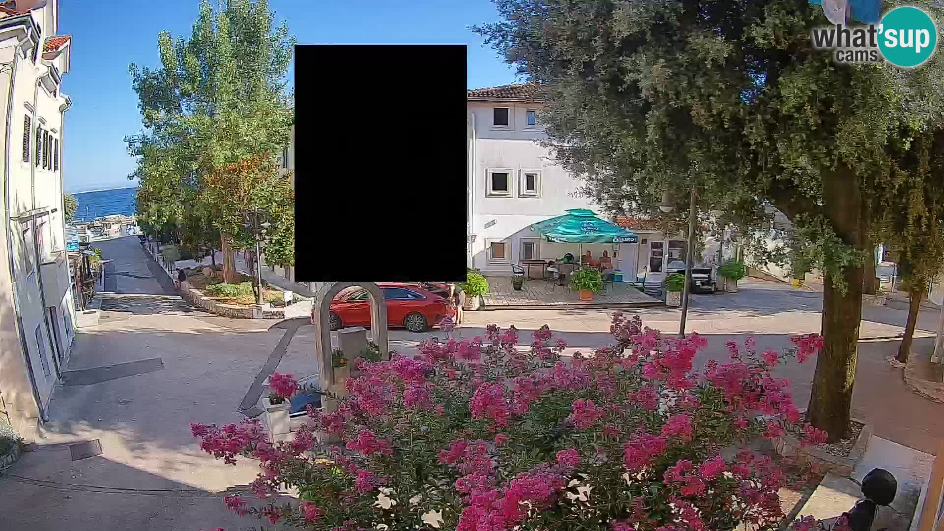 Webcam Centre de Mošćenička Draga – Vue en direct du centre-ville
