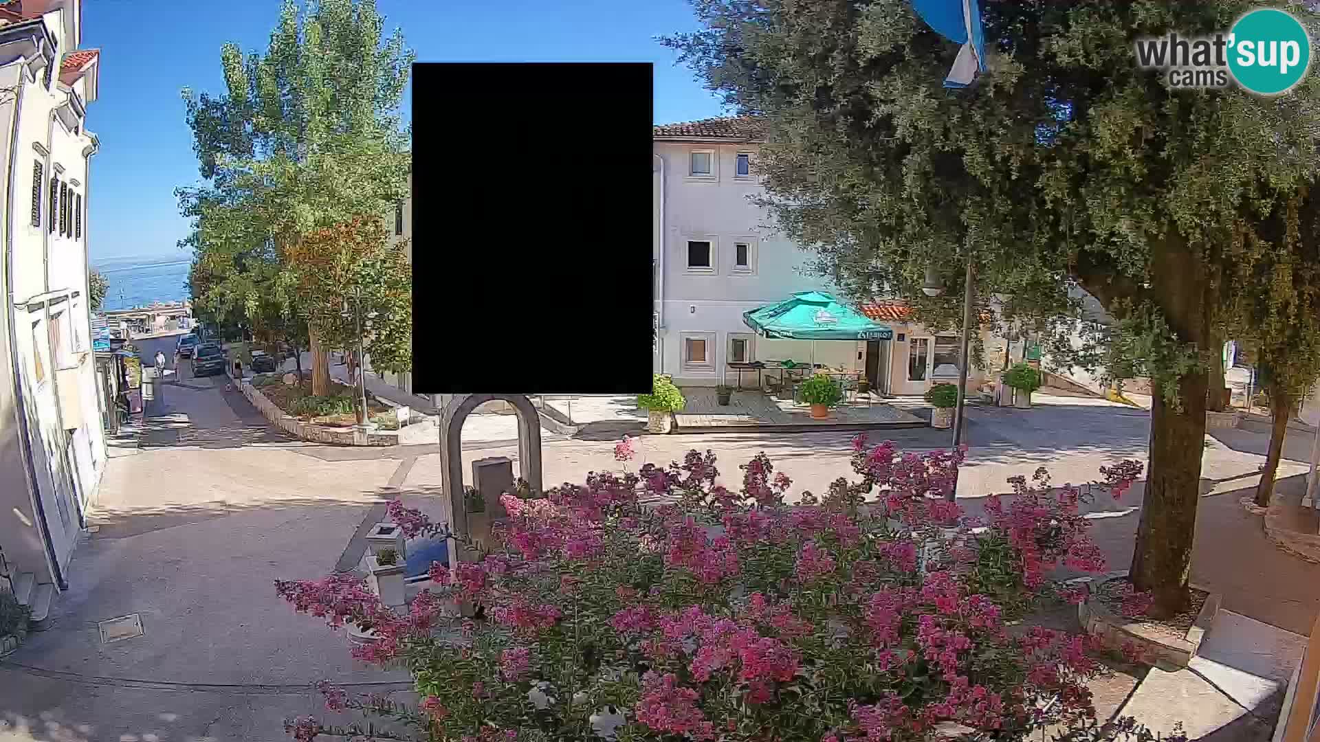 Webcam Mošćenička Draga Zentrum – Liveblick auf das Ortszentrum