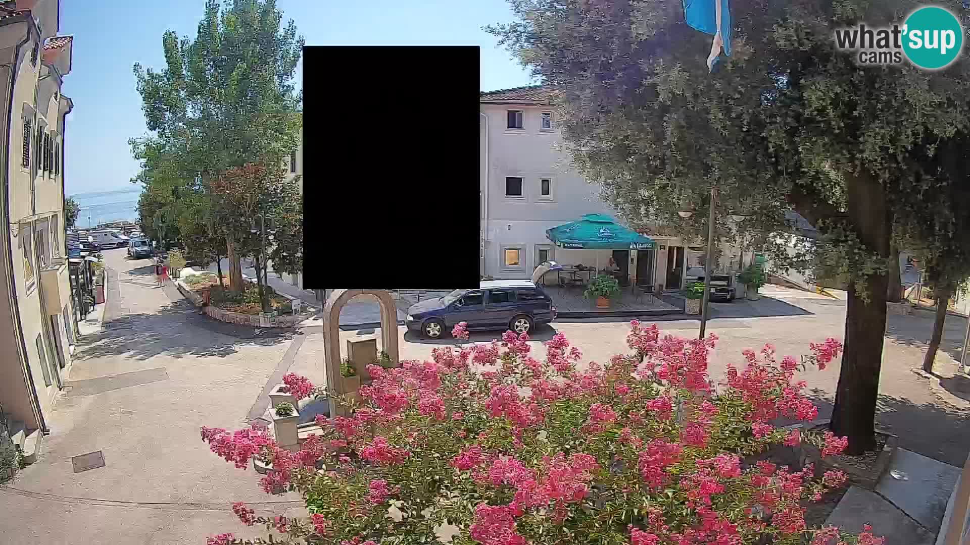 Webcam Centre de Mošćenička Draga – Vue en direct du centre-ville