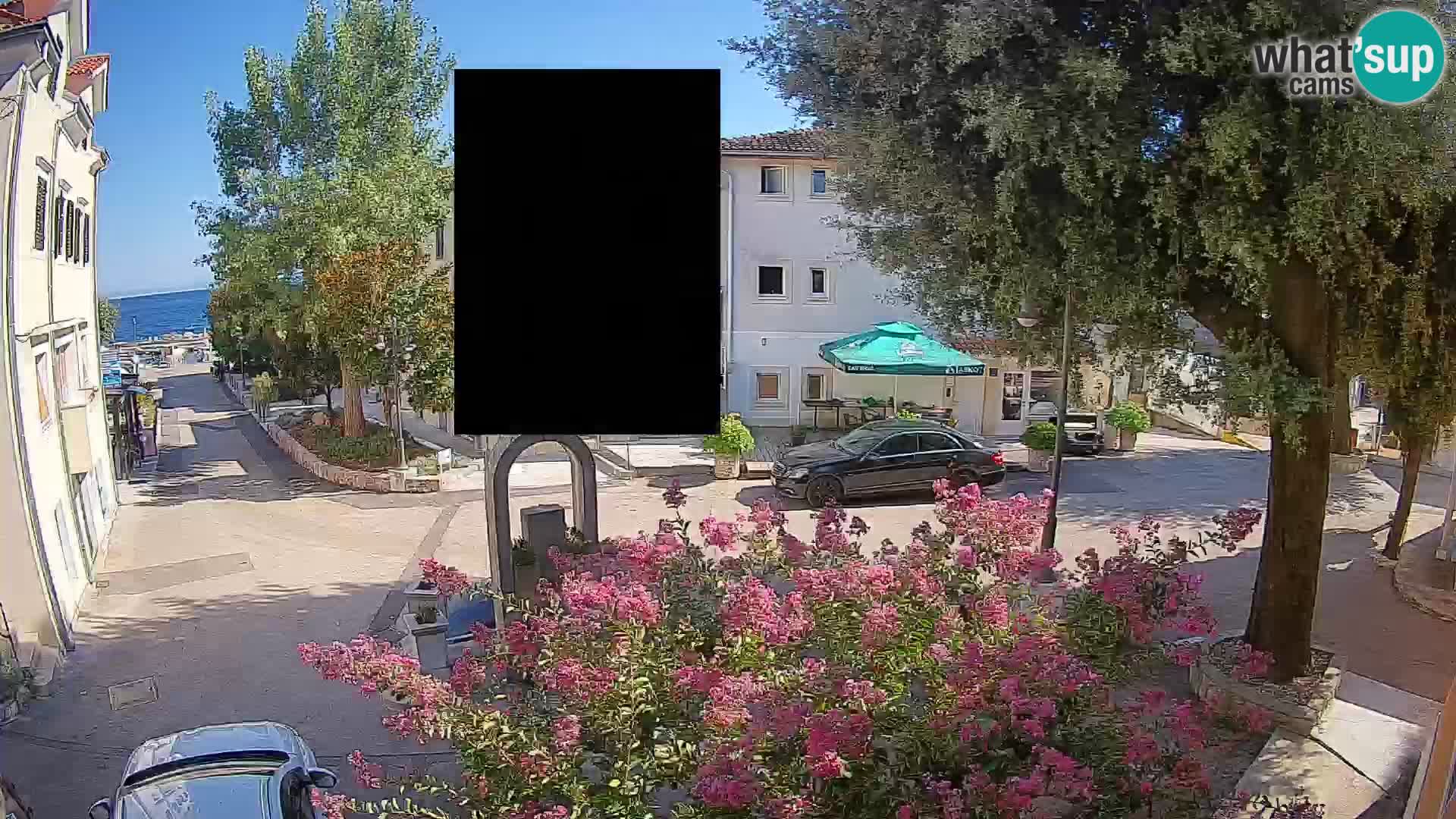 Webcam Centre de Mošćenička Draga – Vue en direct du centre-ville