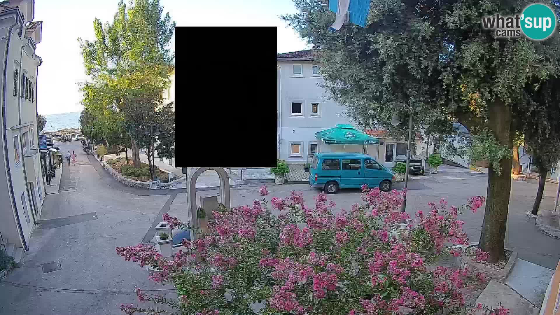 Webcam centre de Mošćenička Draga – Vue en direct du centre-ville