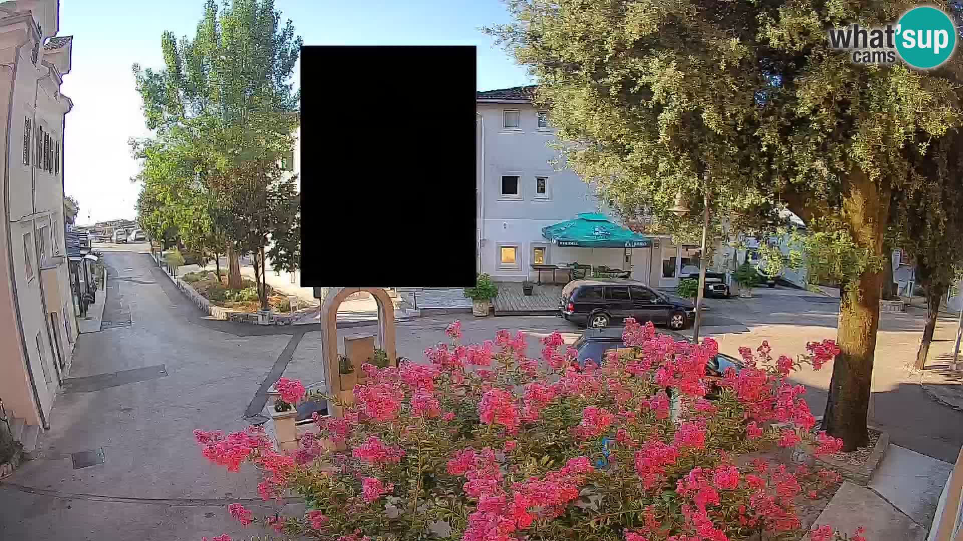 Webcam Centre de Mošćenička Draga – Vue en direct du centre-ville