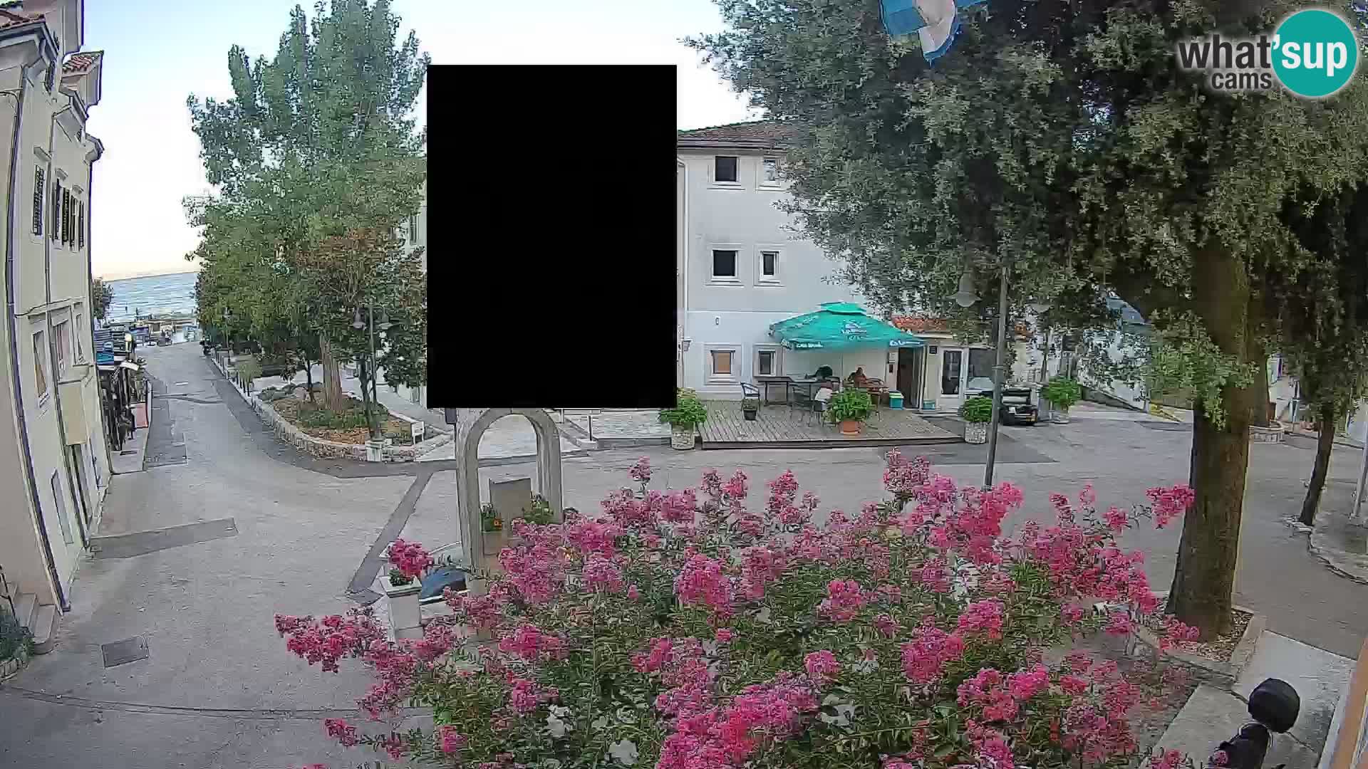 Webcam Centre de Mošćenička Draga – Vue en direct du centre-ville