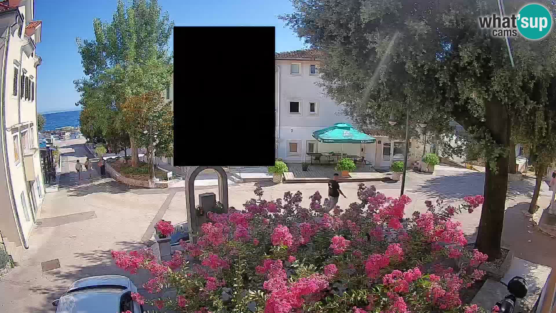 Webcam centre de Mošćenička Draga – Vue en direct du centre-ville