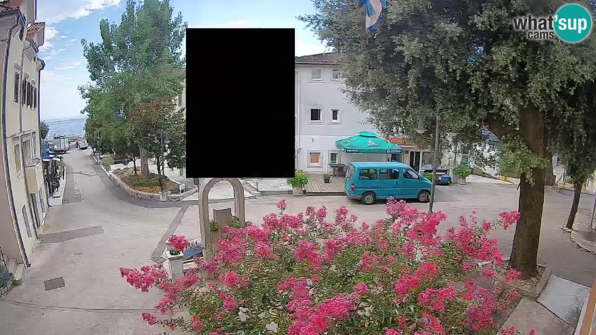 Webcam centre de Mošćenička Draga – Vue en direct du centre-ville