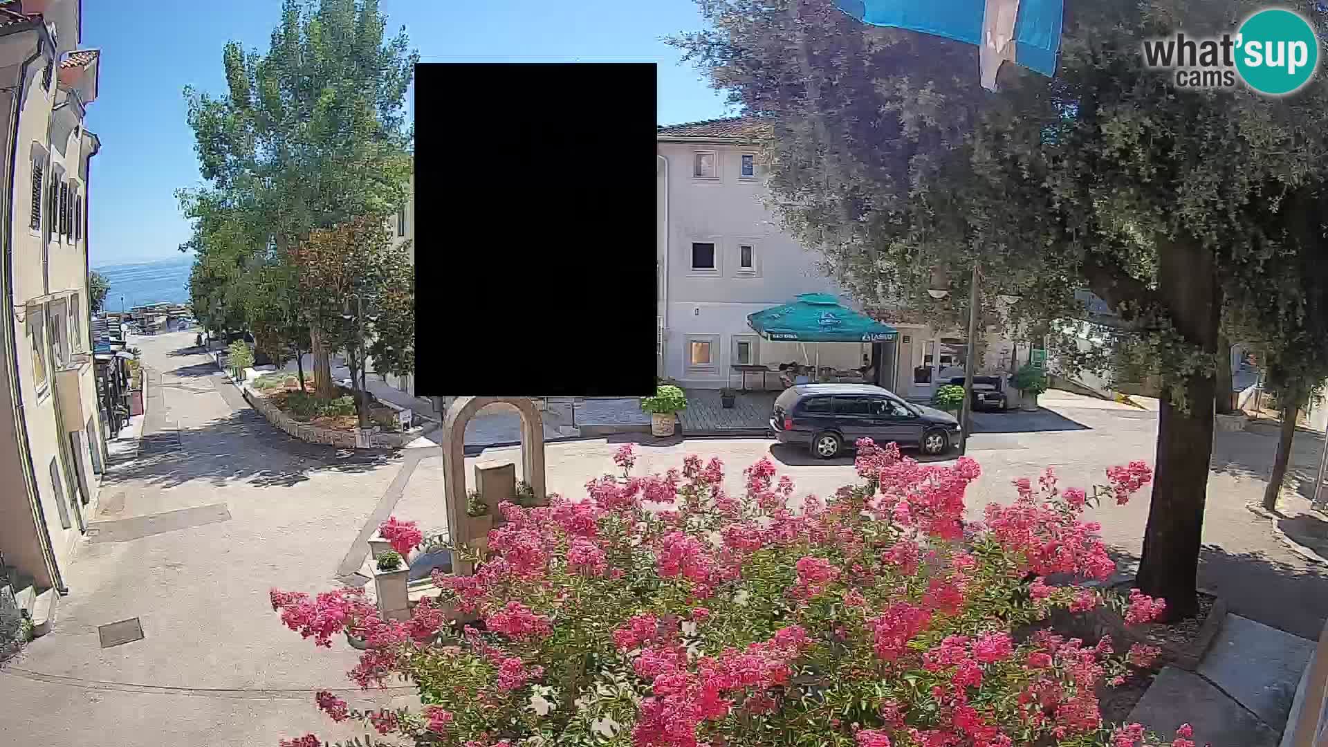 Webcam Centre de Mošćenička Draga – Vue en direct du centre-ville