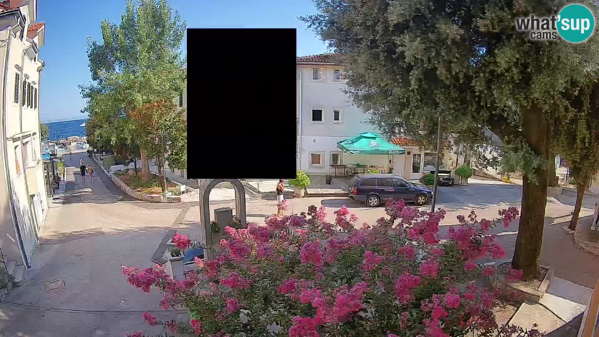 Webcam Mošćenička Draga Center – Live View of the Town Center