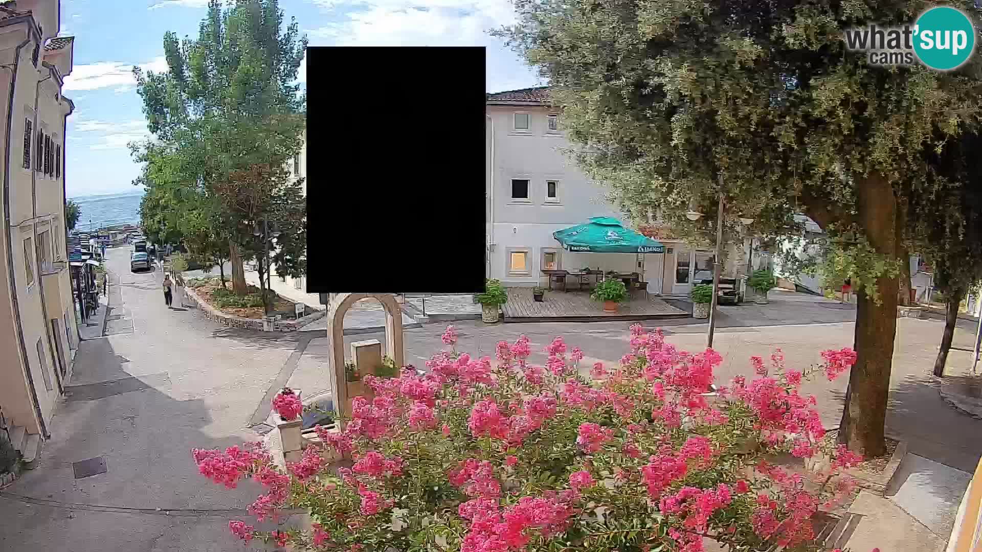 Webcam Centre de Mošćenička Draga – Vue en direct du centre-ville