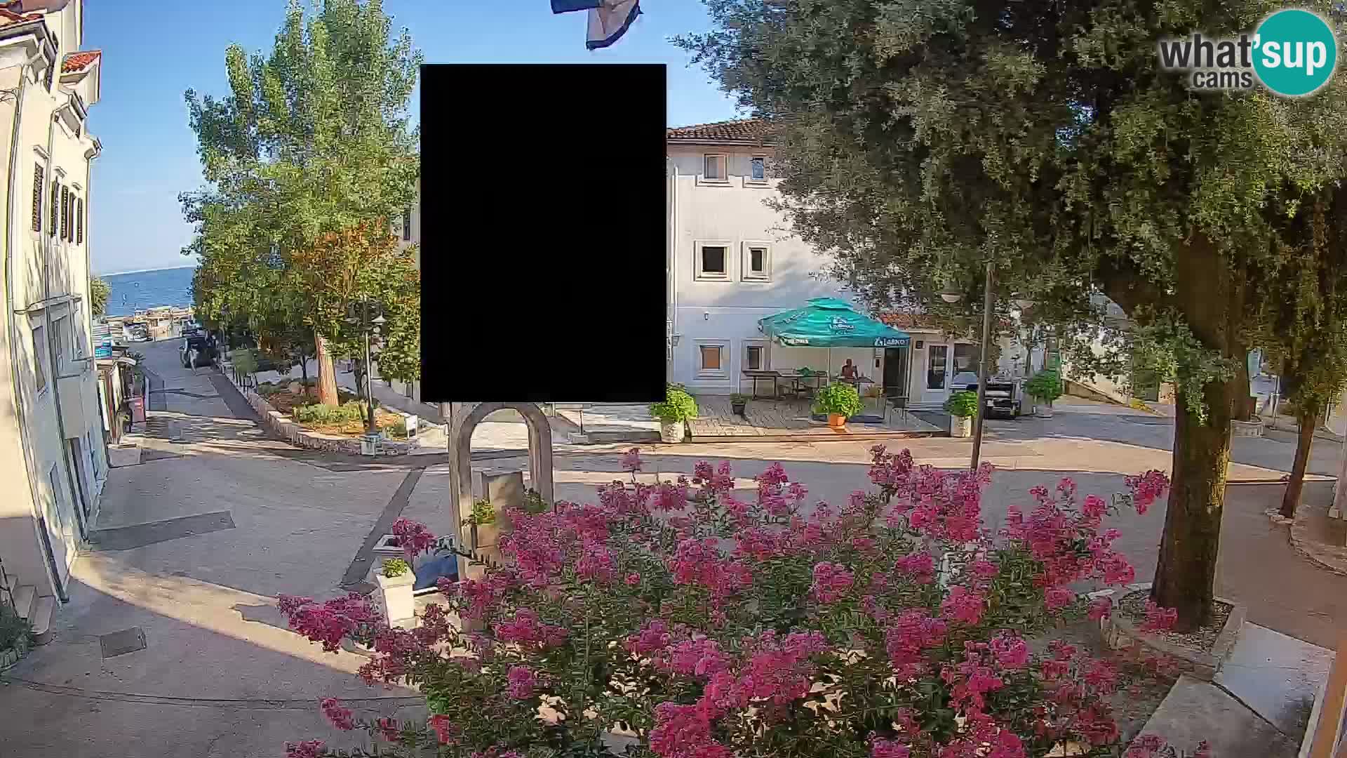 Webcam Mošćenička Draga Center – Live View of the Town Center