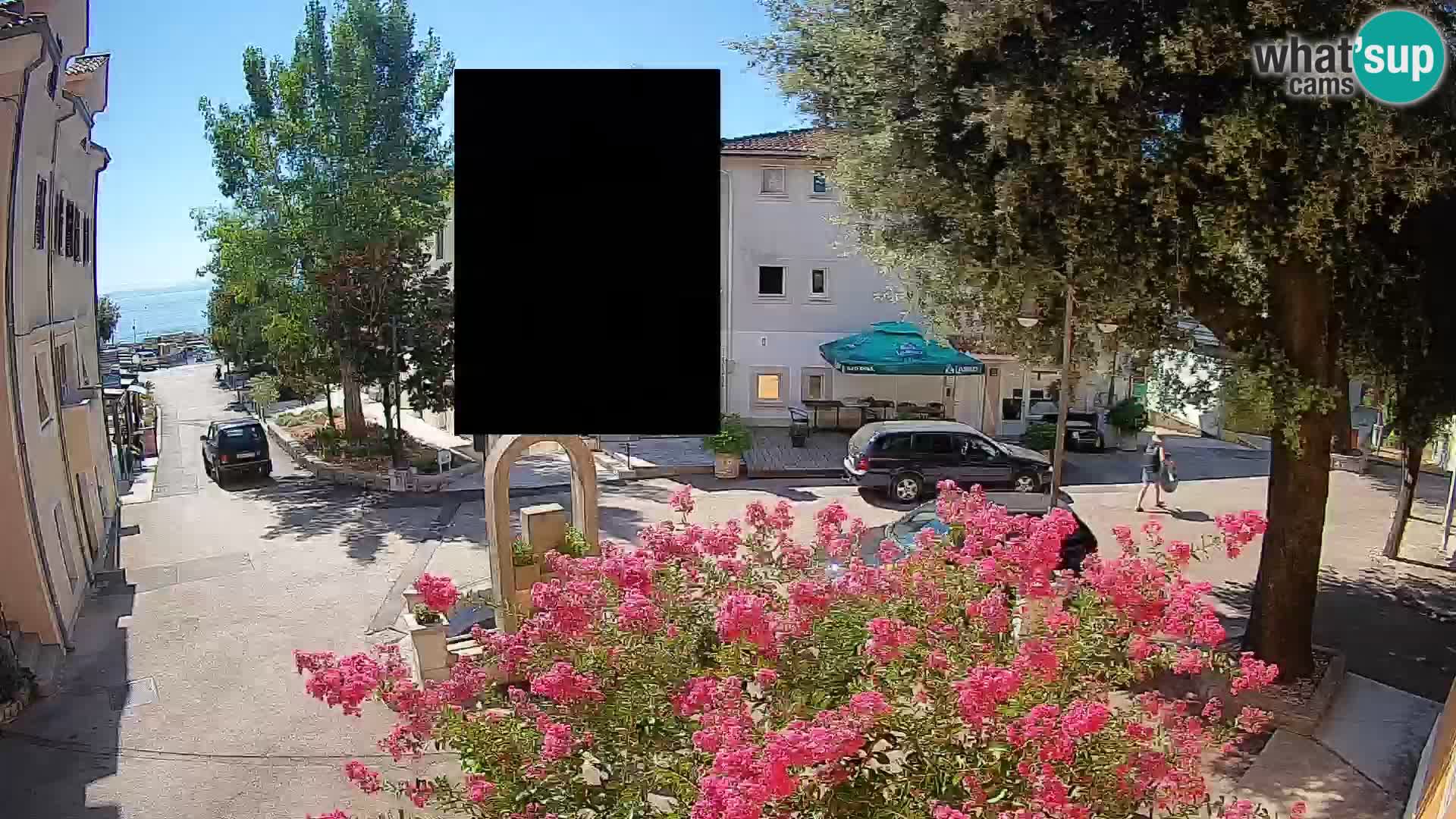 Webcam Centre de Mošćenička Draga – Vue en direct du centre-ville