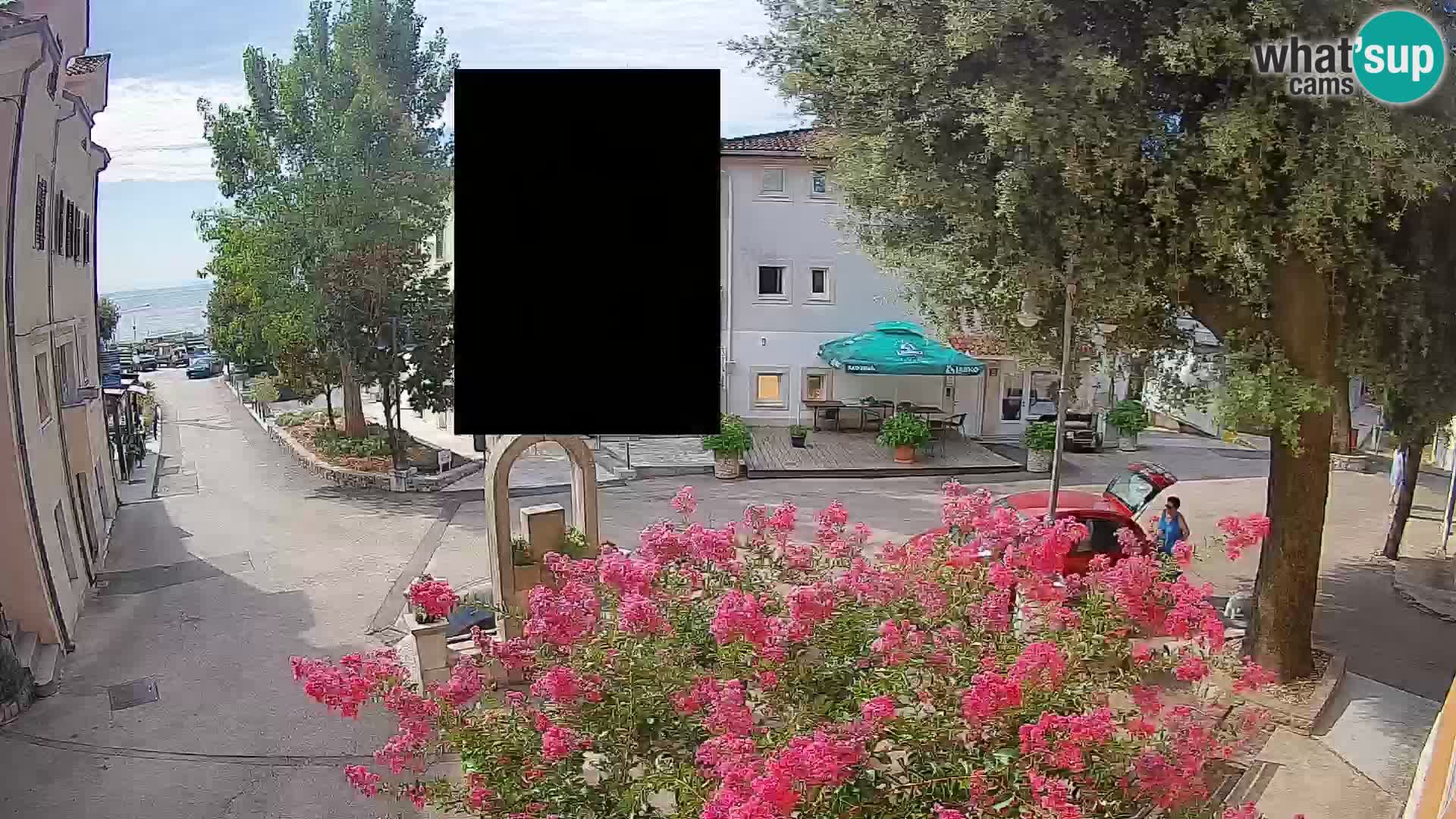 Webcam Centre de Mošćenička Draga – Vue en direct du centre-ville