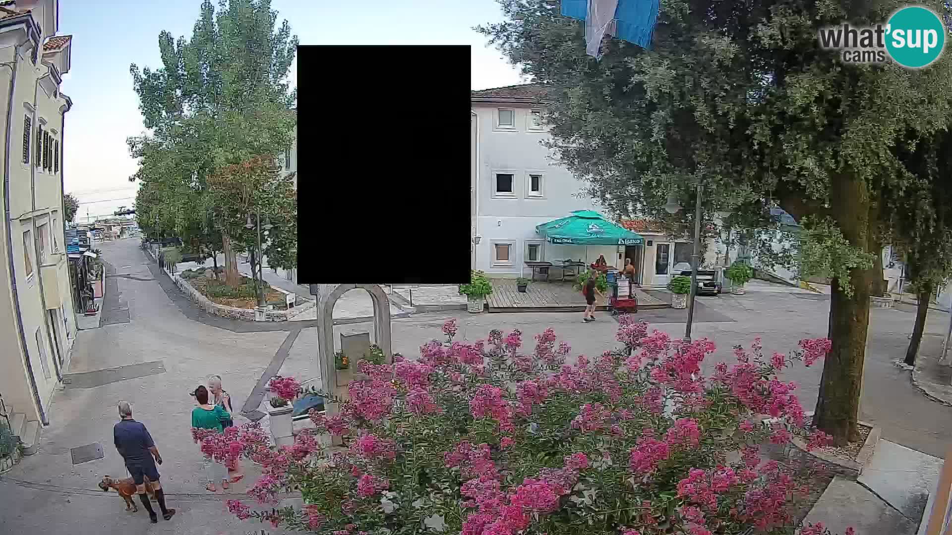 Webcam Mošćenička Draga Center – Live View of the Town Center