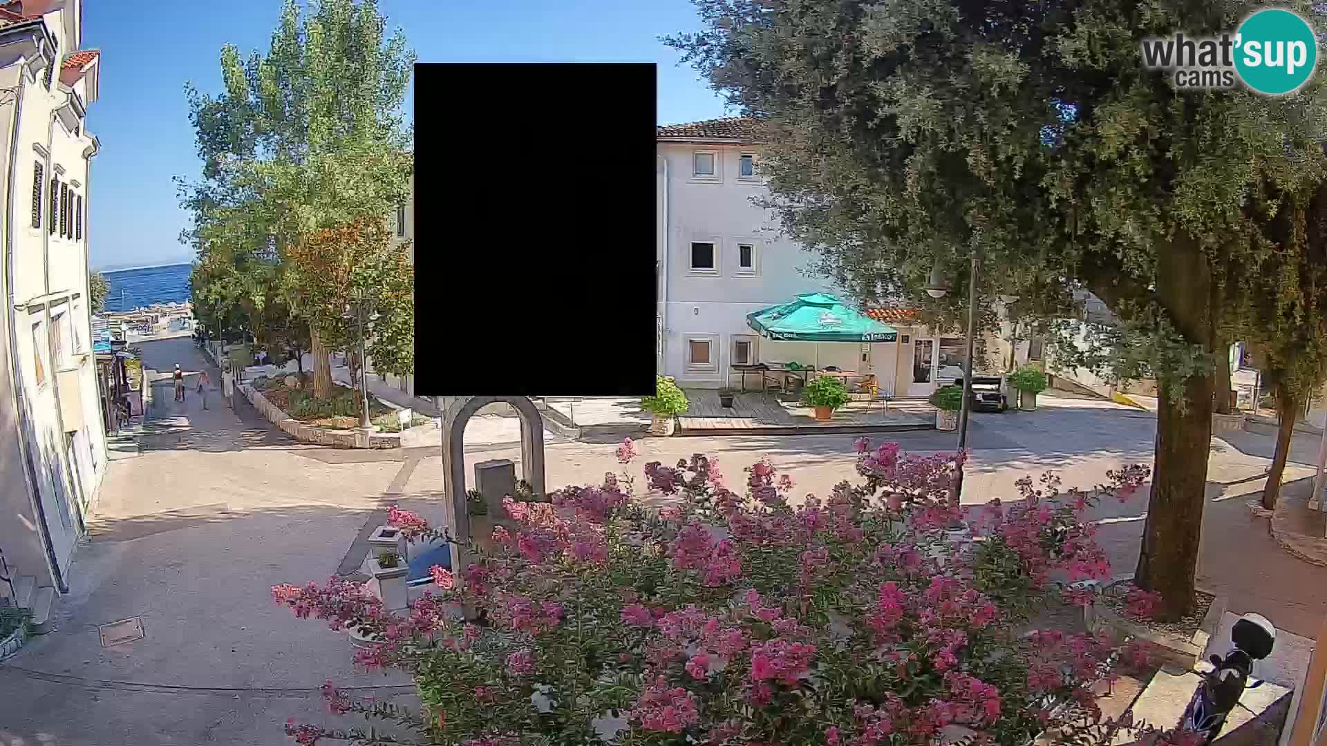 Webcam centre de Mošćenička Draga – Vue en direct du centre-ville