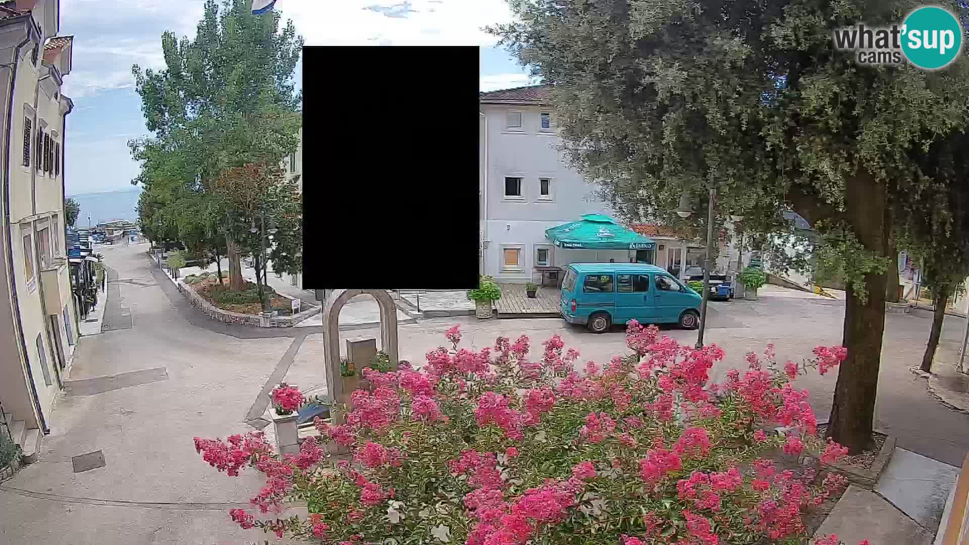 Webcam Centre de Mošćenička Draga – Vue en direct du centre-ville