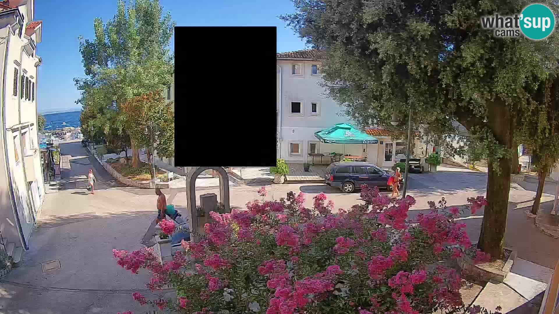 Webcam centre de Mošćenička Draga – Vue en direct du centre-ville