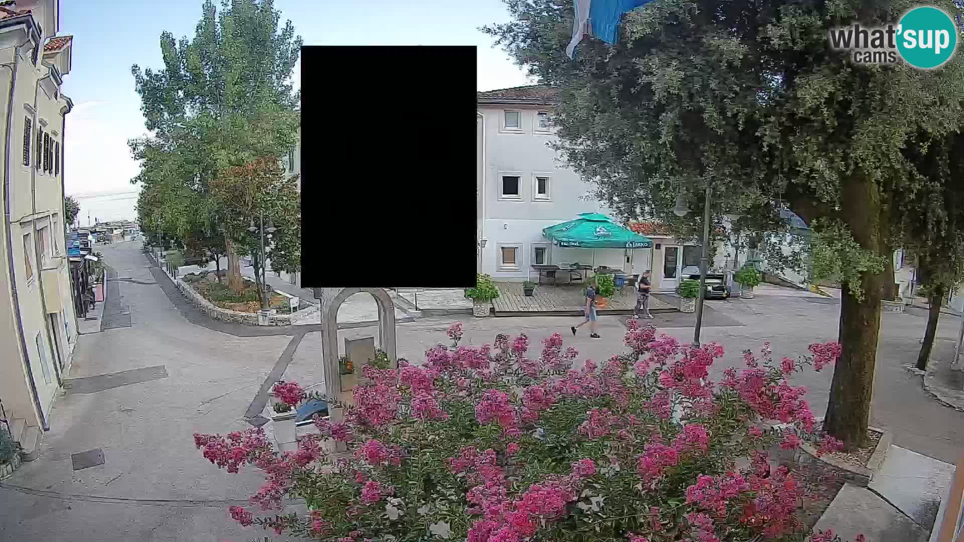 Webcam Centre de Mošćenička Draga – Vue en direct du centre-ville