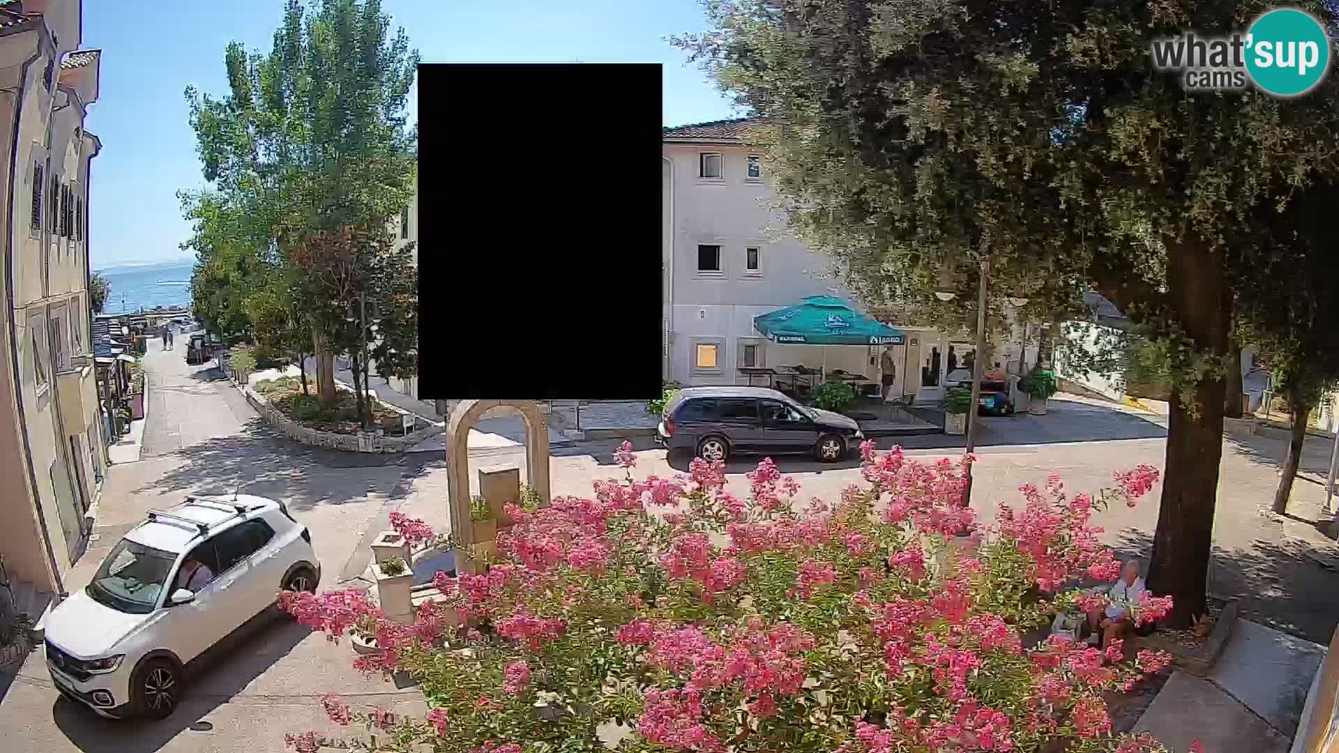 Webcam centre de Mošćenička Draga – Vue en direct du centre-ville