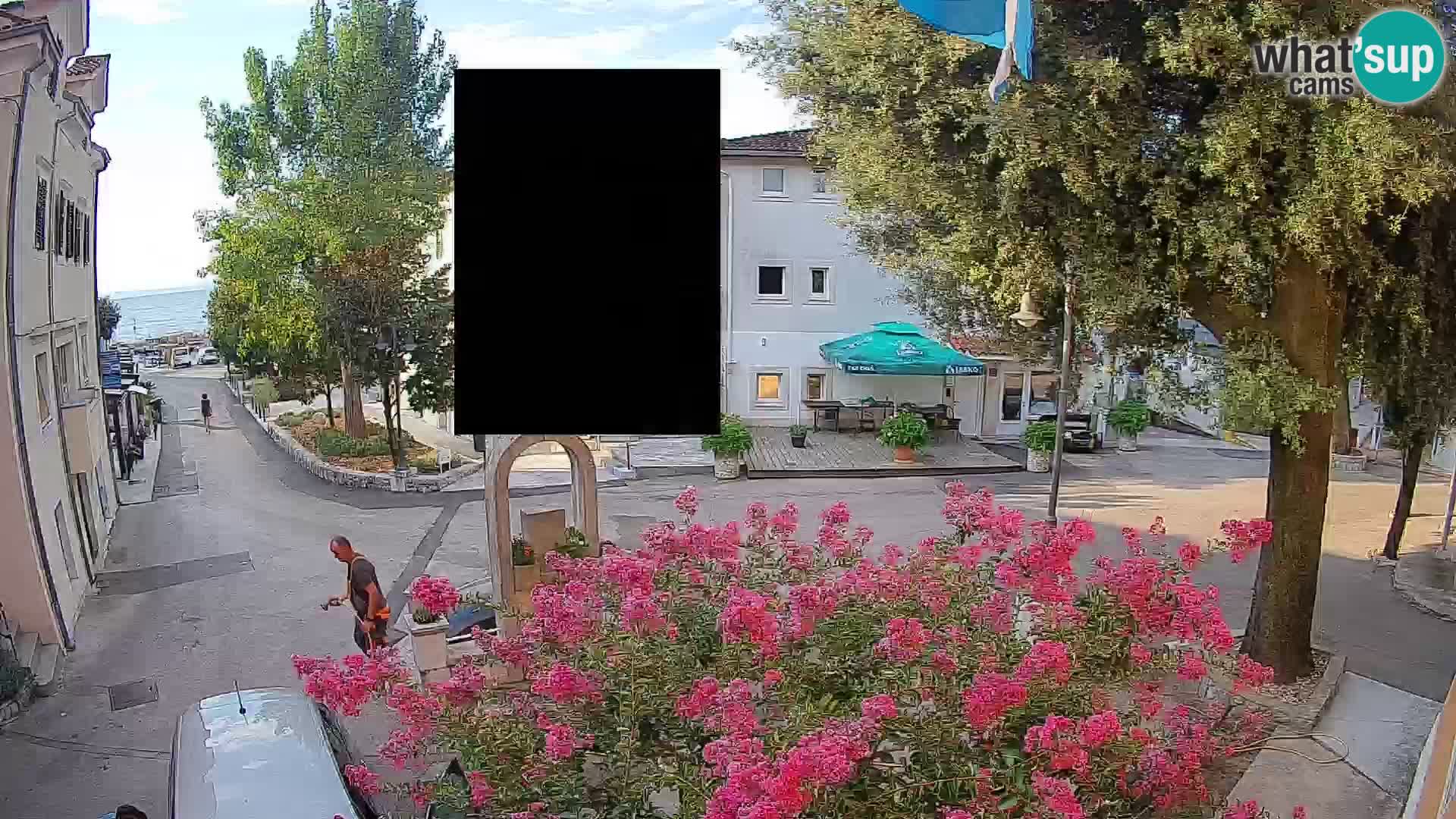 Webcam Centre de Mošćenička Draga – Vue en direct du centre-ville