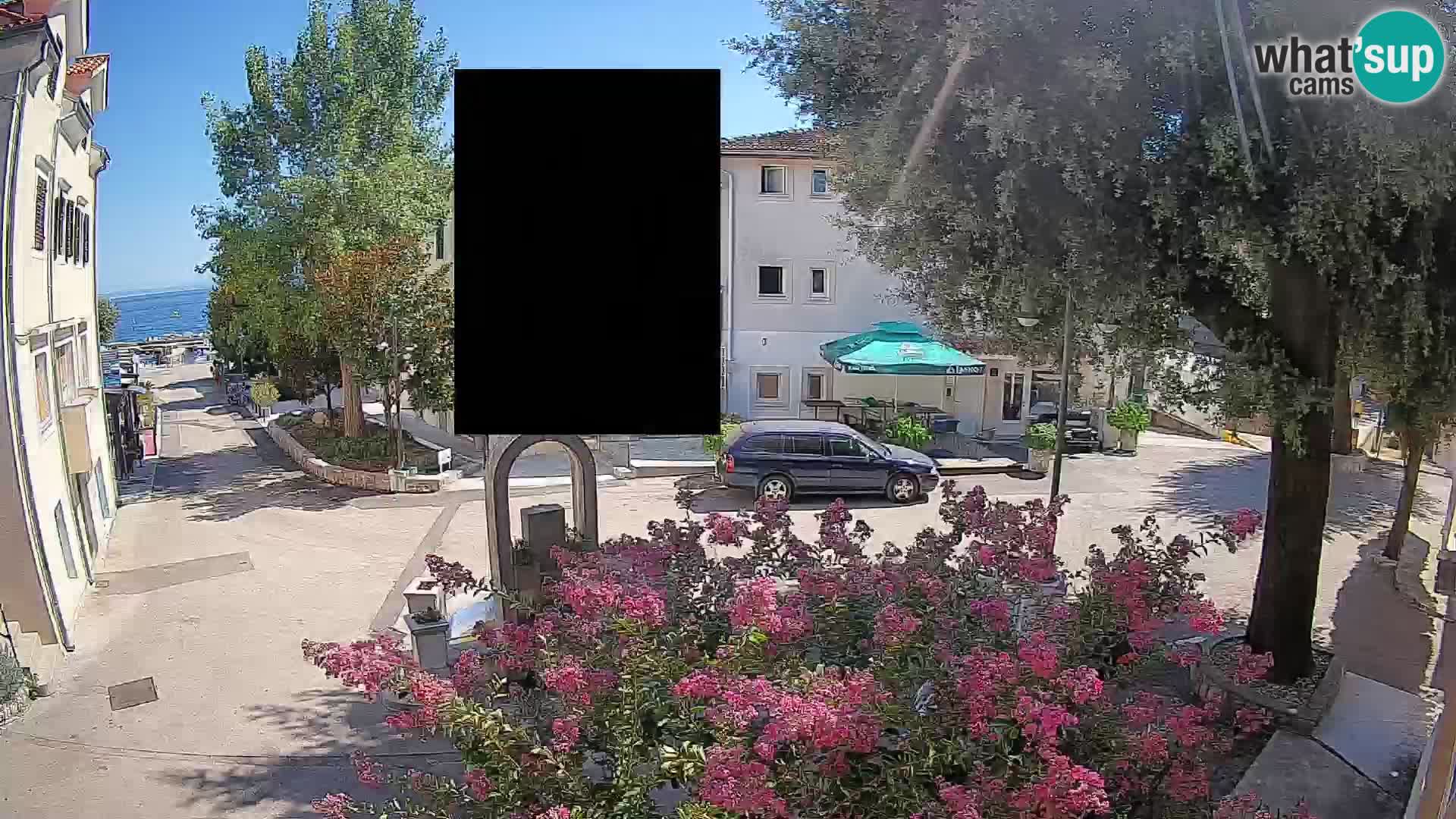 Webcam Mošćenička Draga Zentrum – Liveblick auf das Ortszentrum