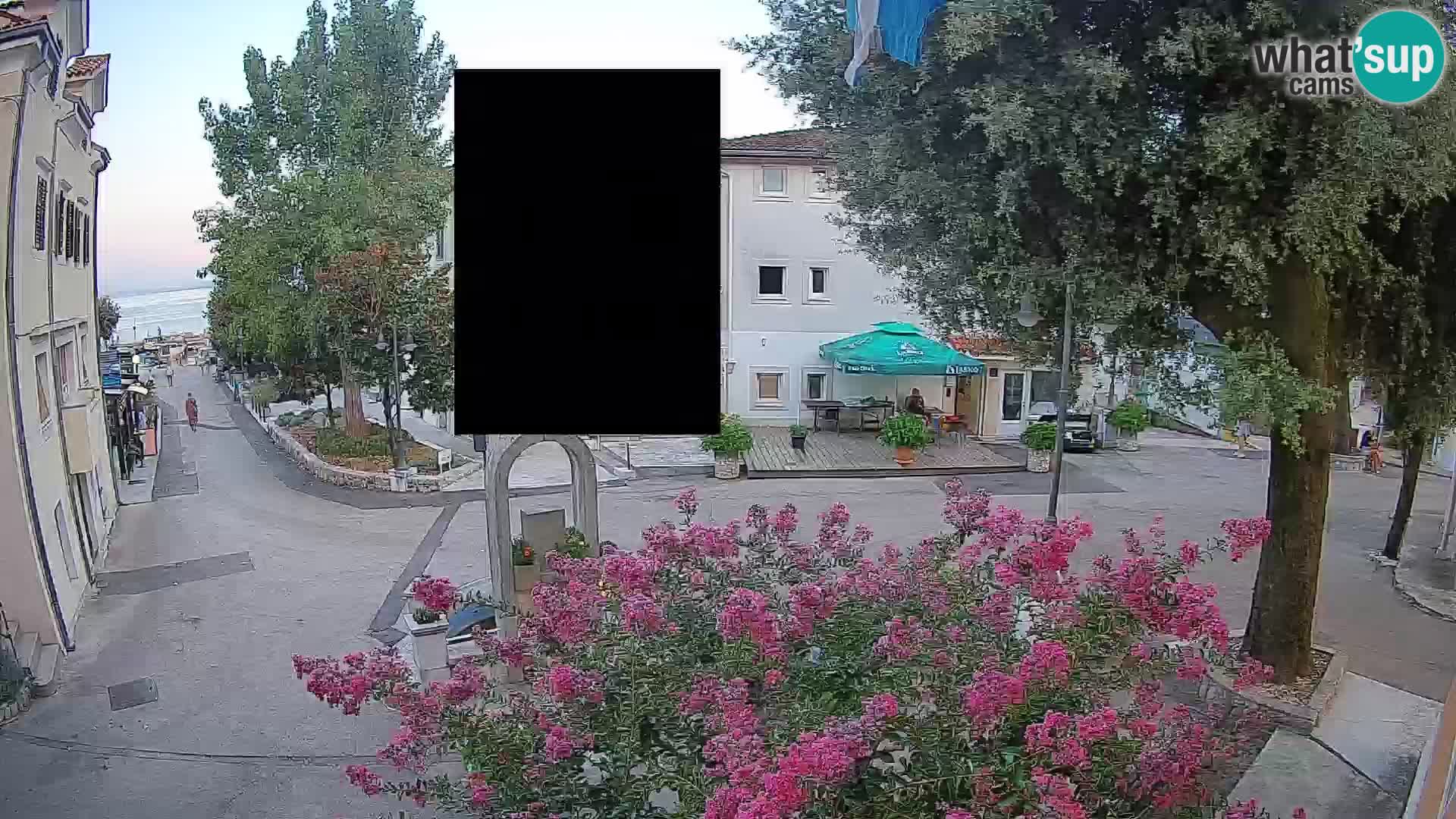 Webcam Centre de Mošćenička Draga – Vue en direct du centre-ville