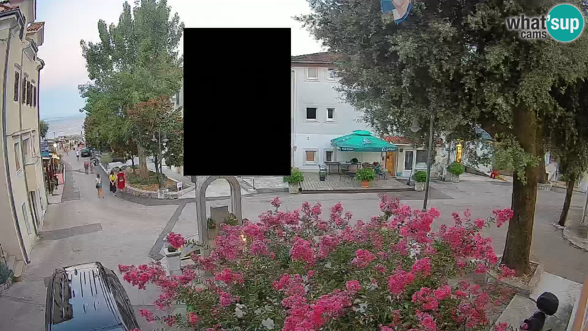 Webcam centre de Mošćenička Draga – Vue en direct du centre-ville