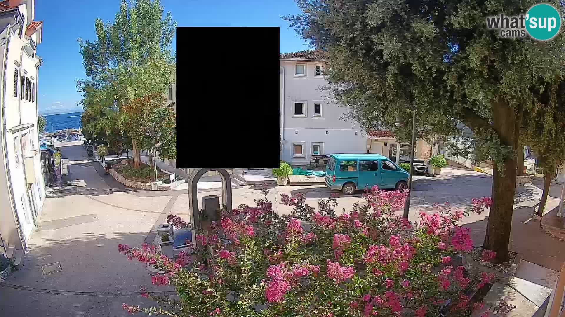 Webcam Centre de Mošćenička Draga – Vue en direct du centre-ville