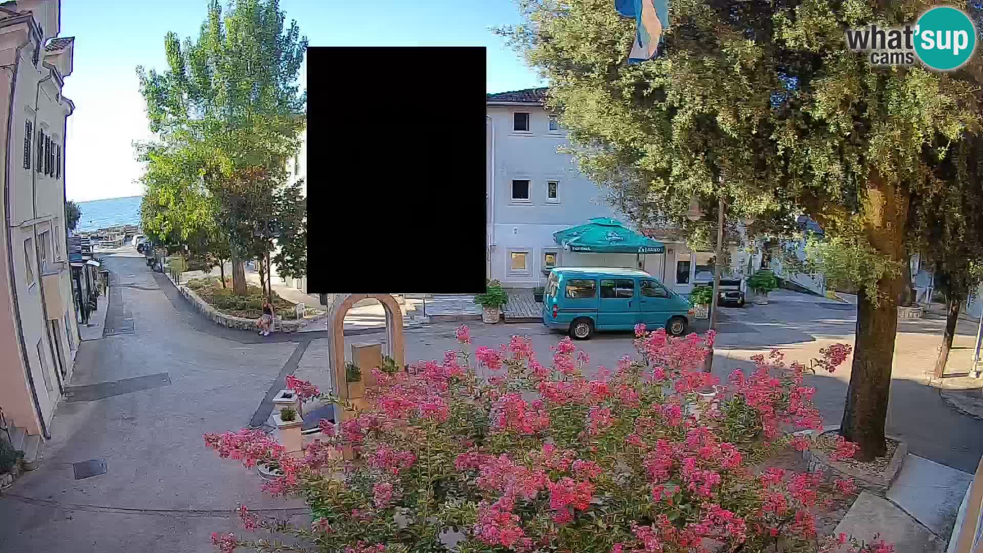 Webcam Mošćenička Draga Center – Live View of the Town Center