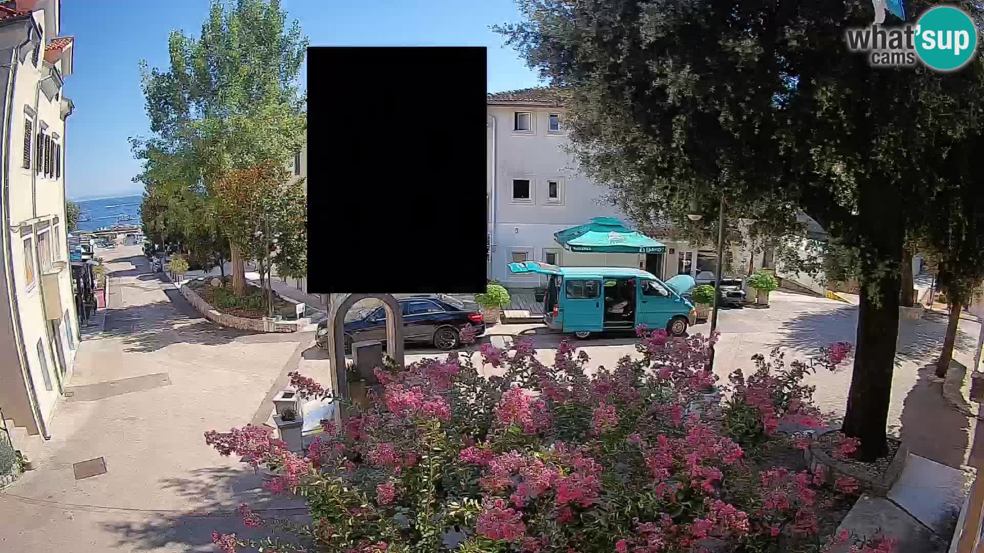 Webcam centre de Mošćenička Draga – Vue en direct du centre-ville