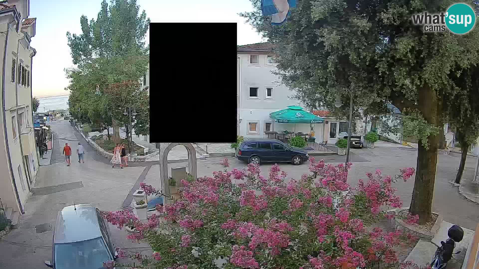 Webcam centre de Mošćenička Draga – Vue en direct du centre-ville