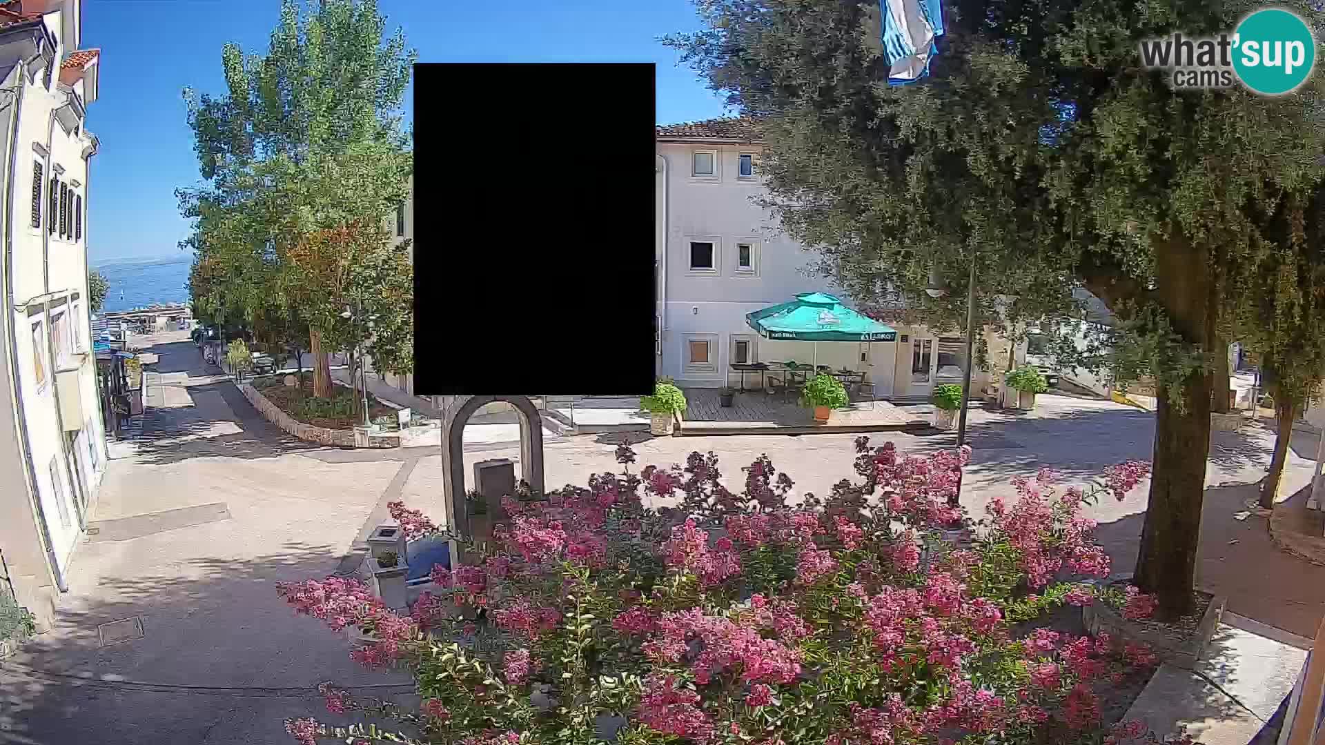 Webcam Centre de Mošćenička Draga – Vue en direct du centre-ville