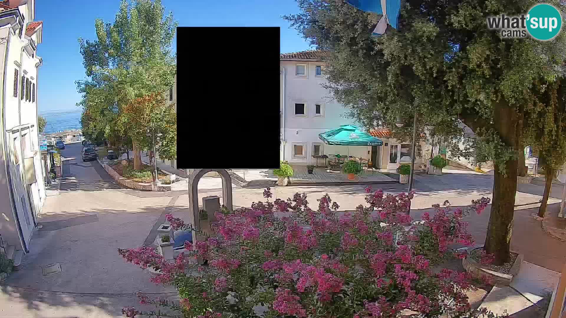 Webcam Mošćenička Draga Zentrum – Liveblick auf das Ortszentrum
