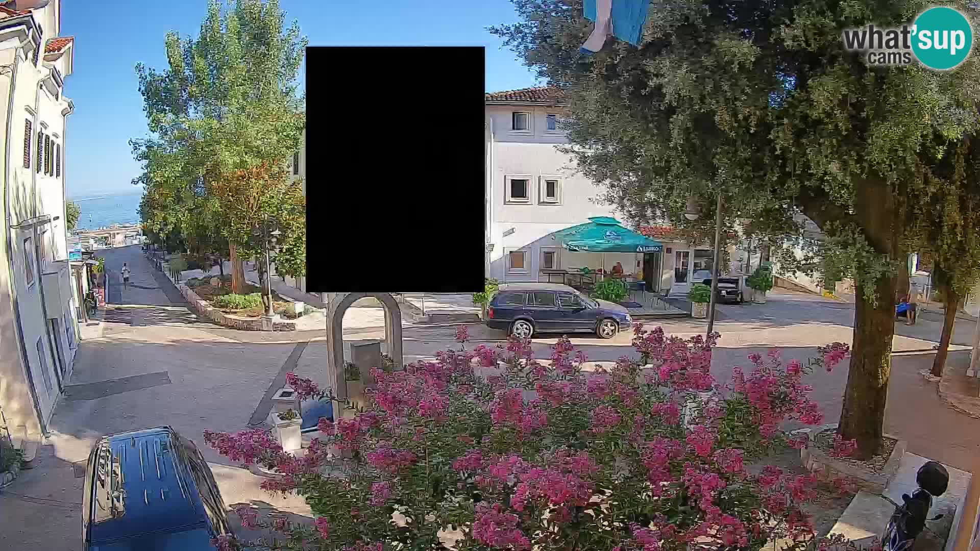 Webcam centre de Mošćenička Draga – Vue en direct du centre-ville