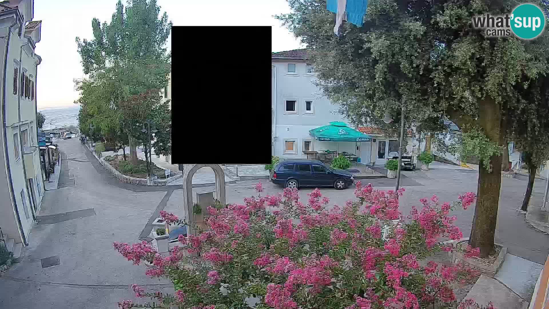 Webcam Mošćenička Draga Center – Live View of the Town Center