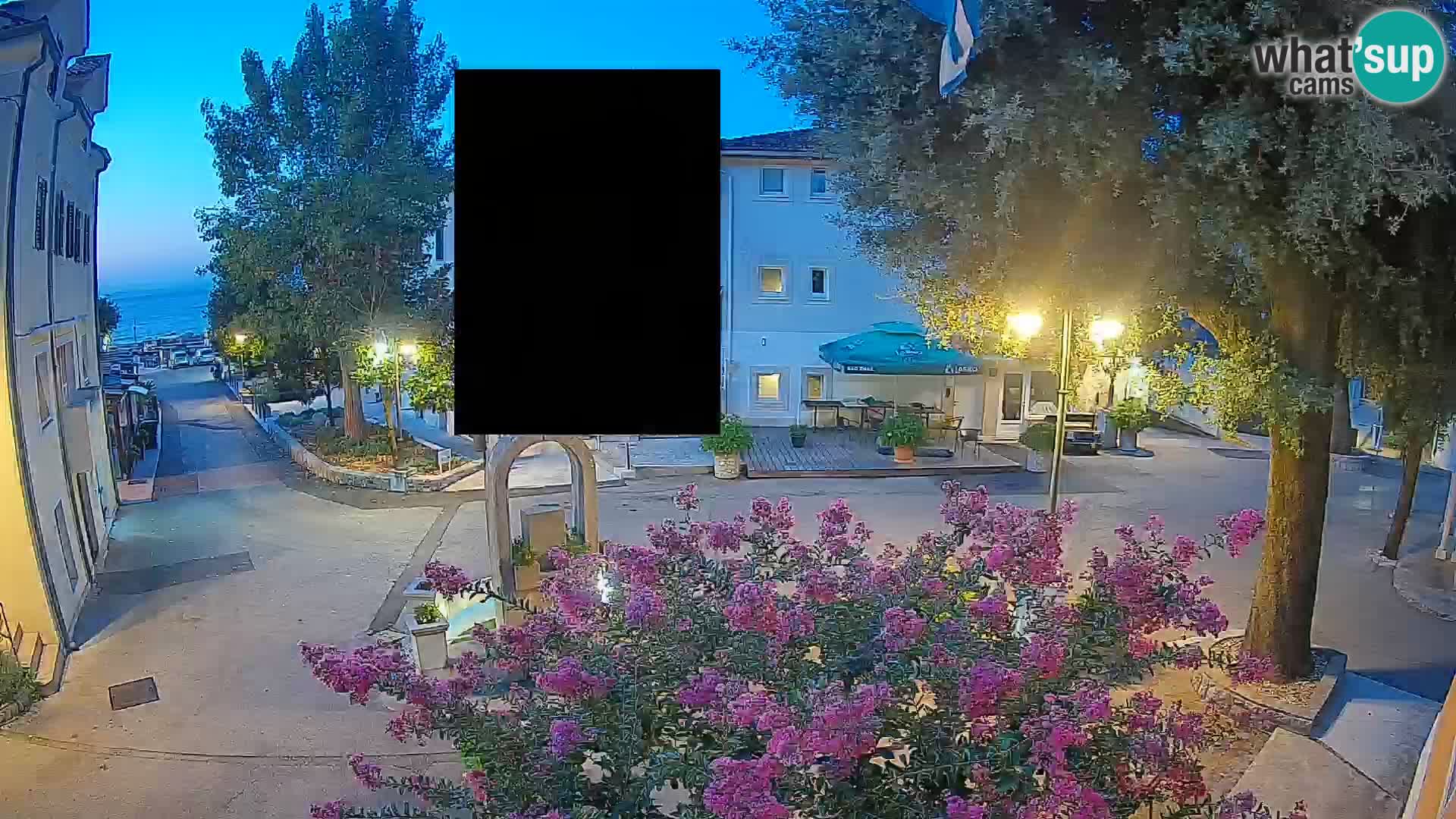 Webcam Centre de Mošćenička Draga – Vue en direct du centre-ville