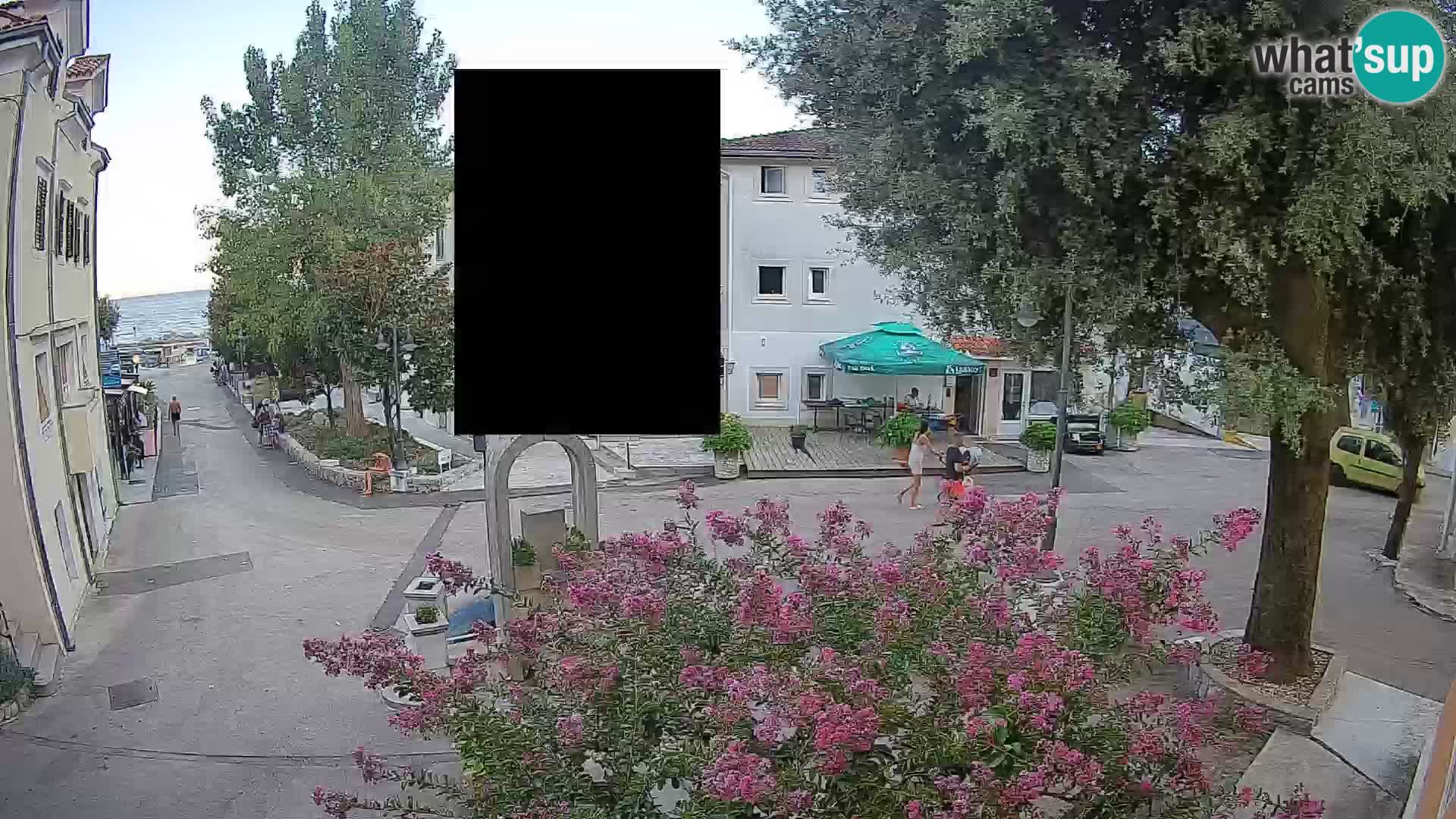 Webcam centre de Mošćenička Draga – Vue en direct du centre-ville