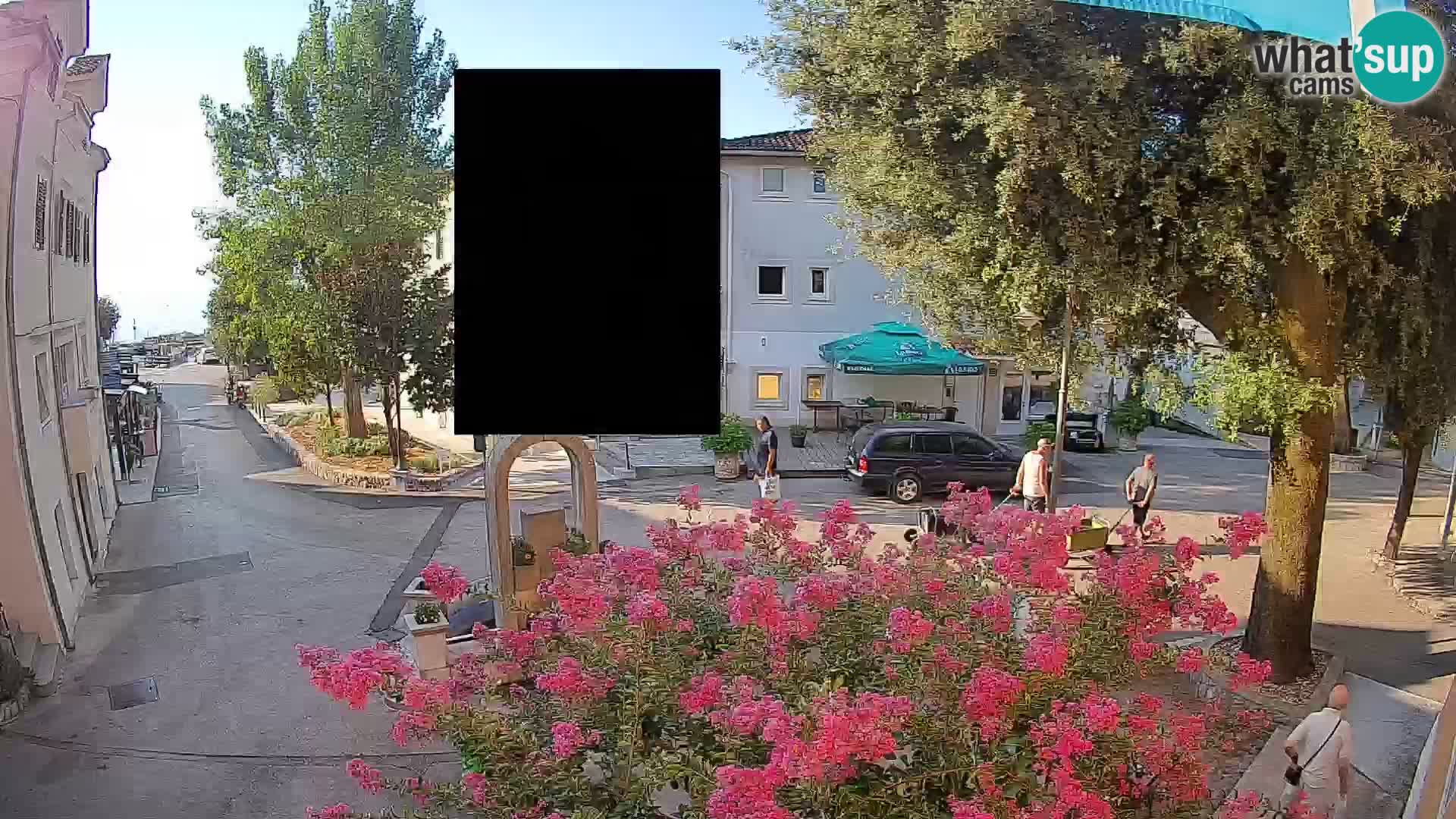 Webcam Mošćenička Draga Center – Live View of the Town Center