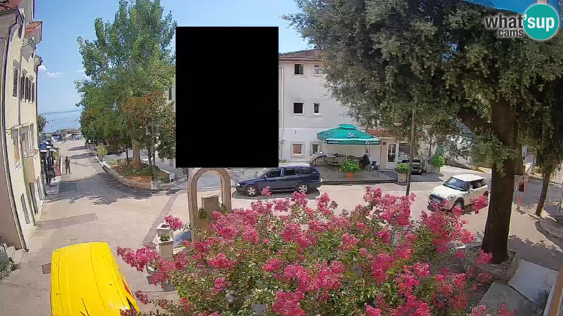 Webcam Mošćenička Draga Center – Live View of the Town Center