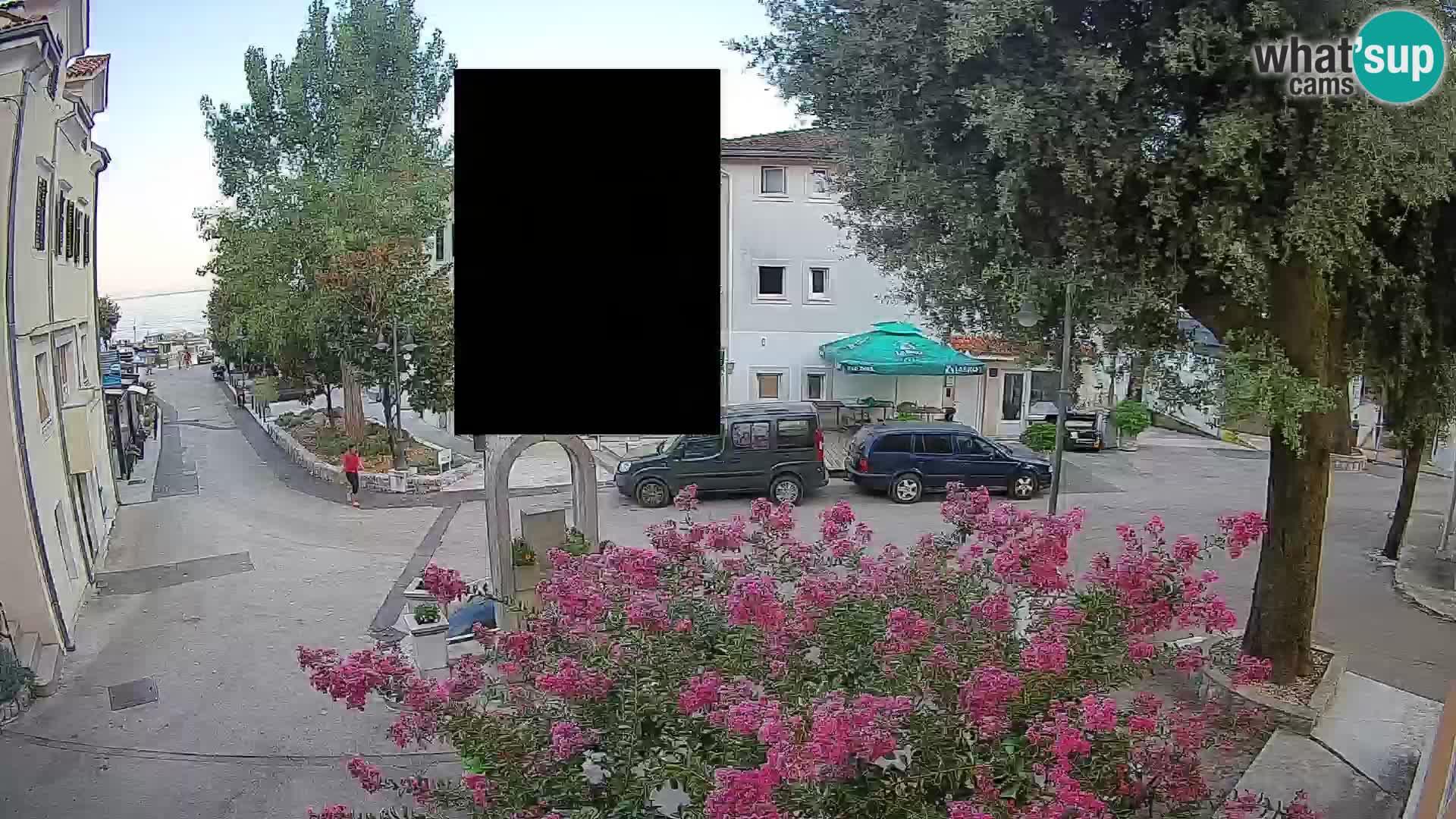 Webcam Centre de Mošćenička Draga – Vue en direct du centre-ville