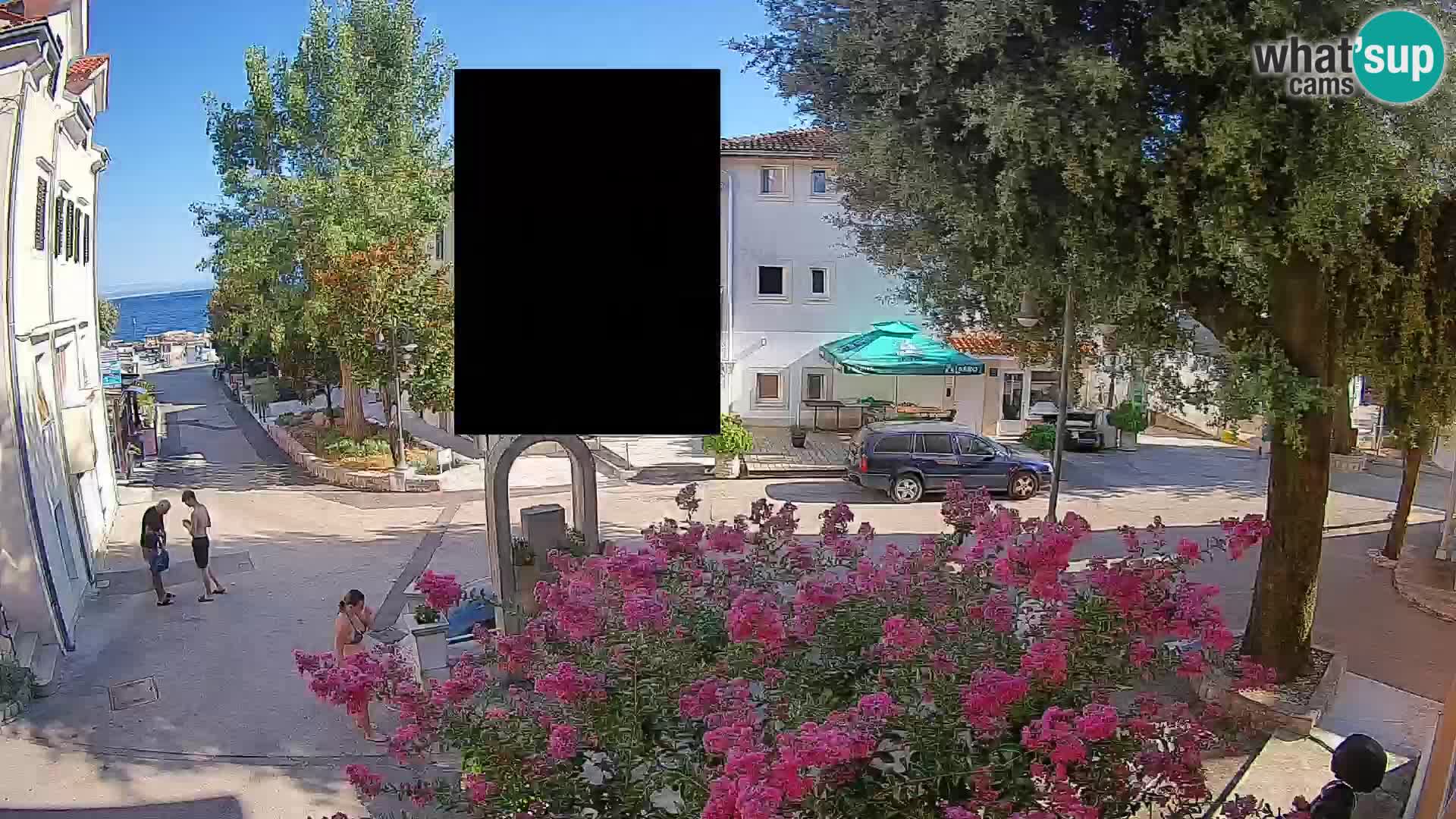Webcam Centre de Mošćenička Draga – Vue en direct du centre-ville