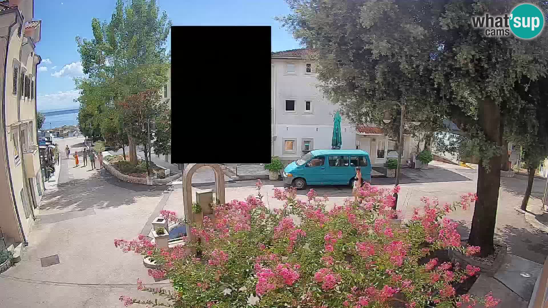 Webcam centre de Mošćenička Draga – Vue en direct du centre-ville