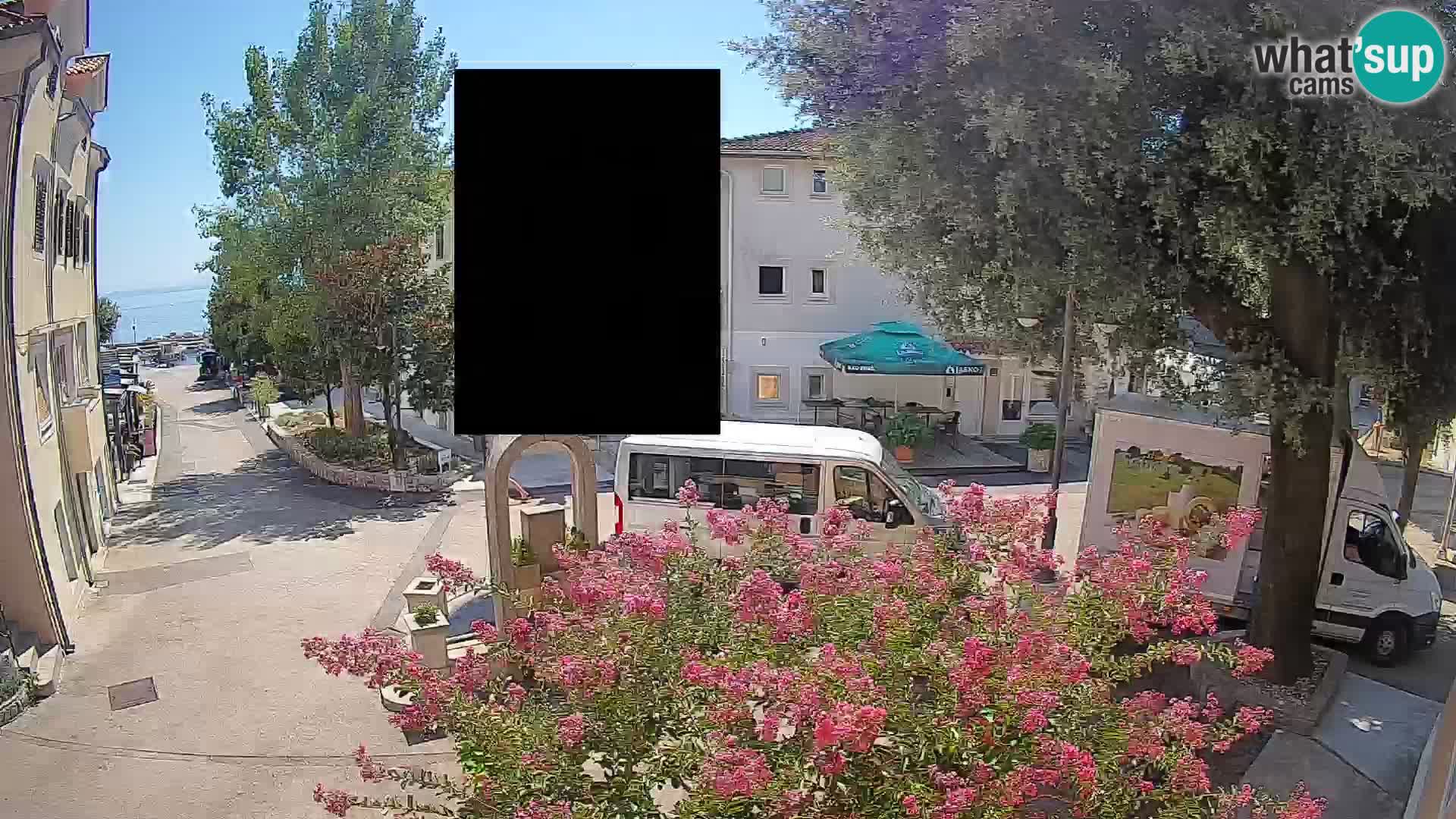 Webcam Centre de Mošćenička Draga – Vue en direct du centre-ville