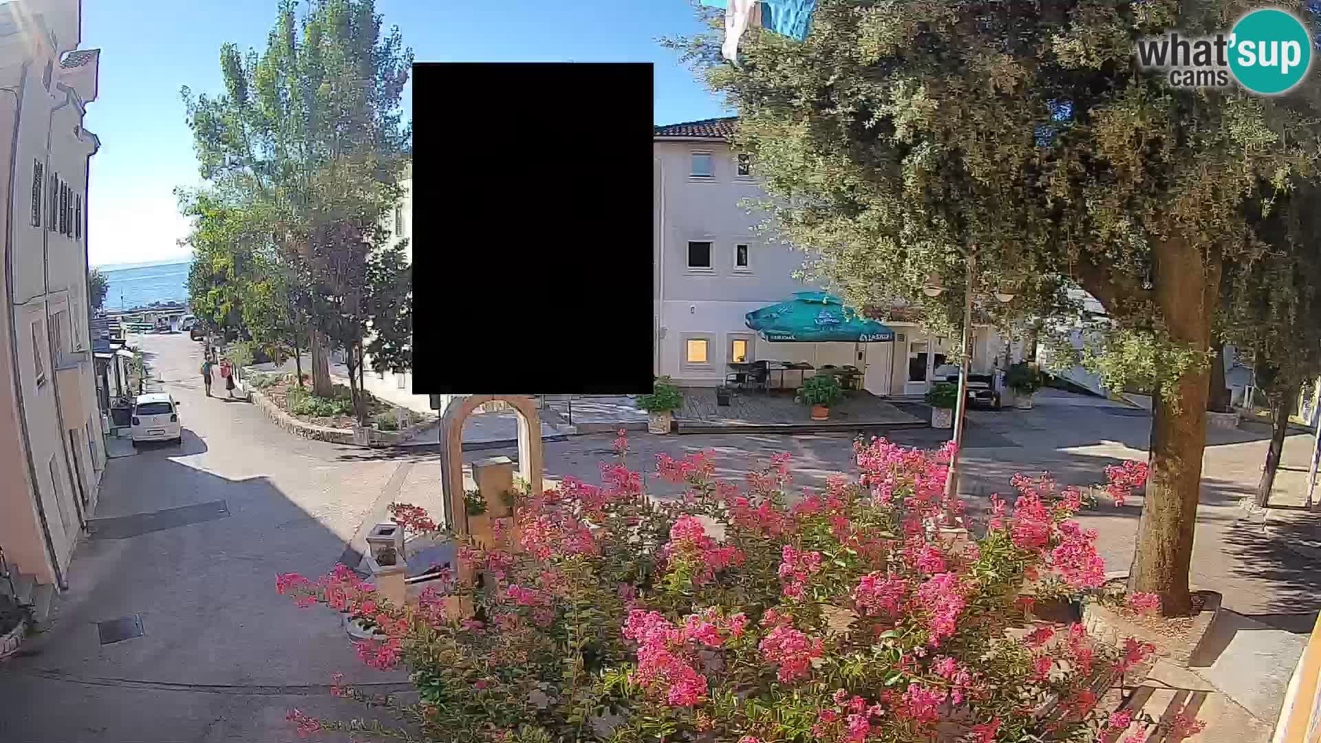Webcam Centre de Mošćenička Draga – Vue en direct du centre-ville