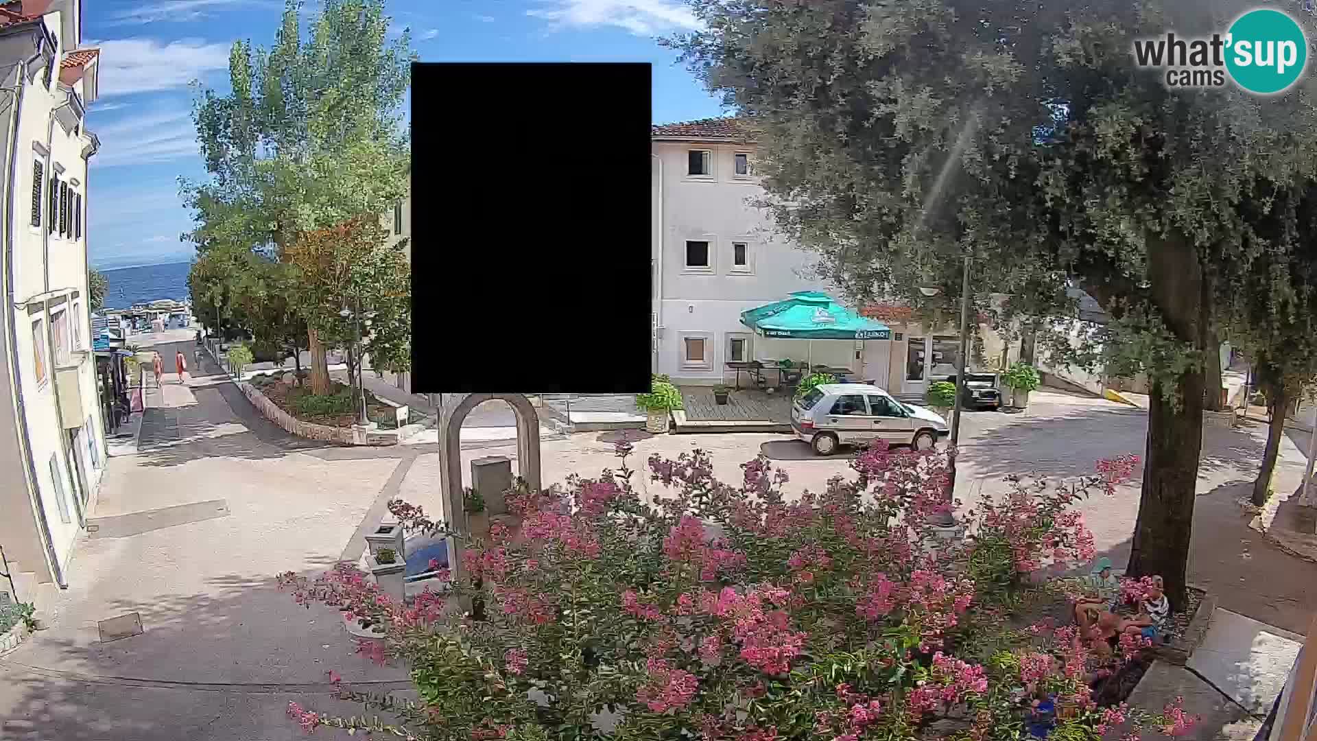Webcam Mošćenička Draga Center – Live View of the Town Center