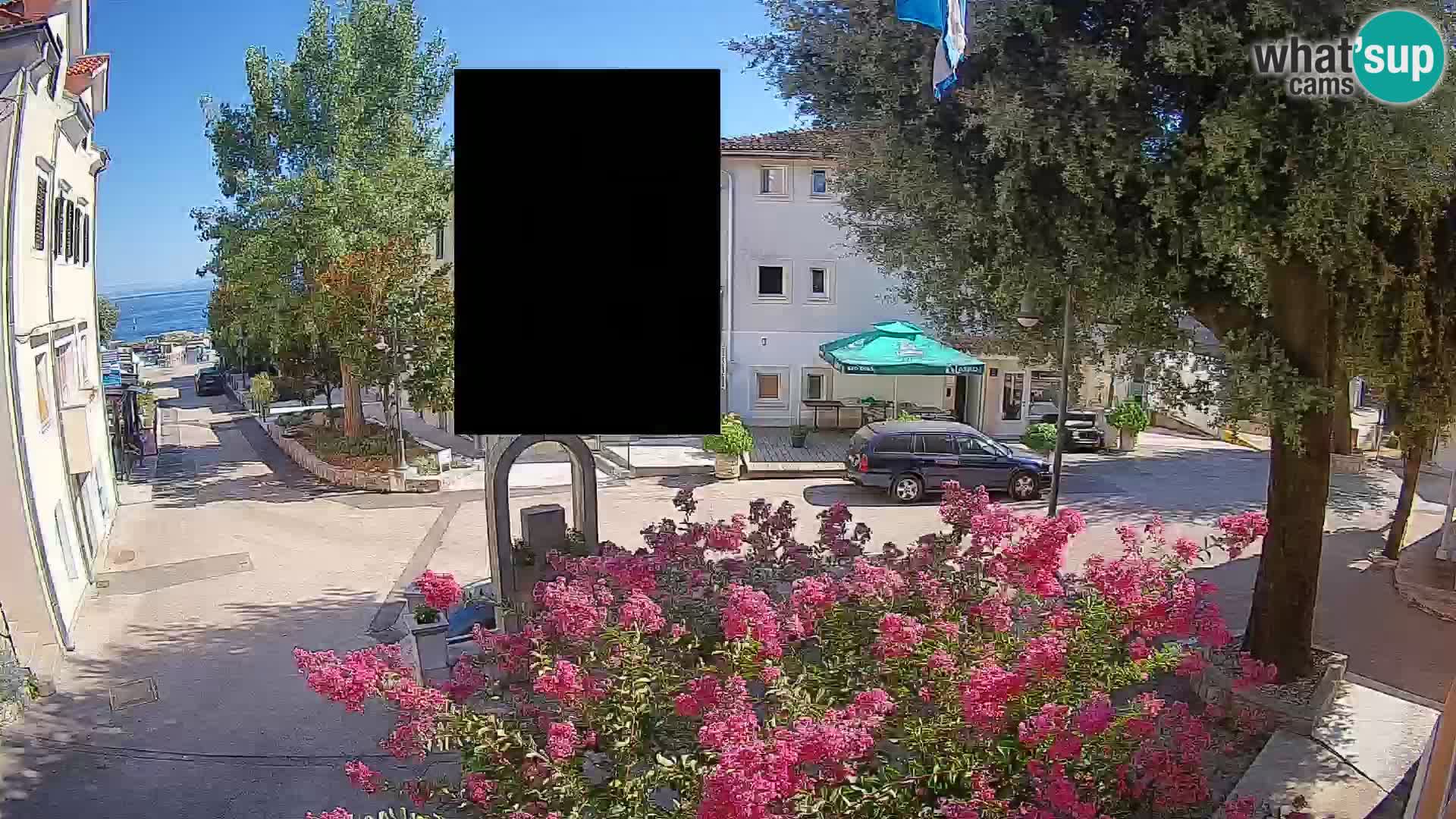 Webcam centre de Mošćenička Draga – Vue en direct du centre-ville